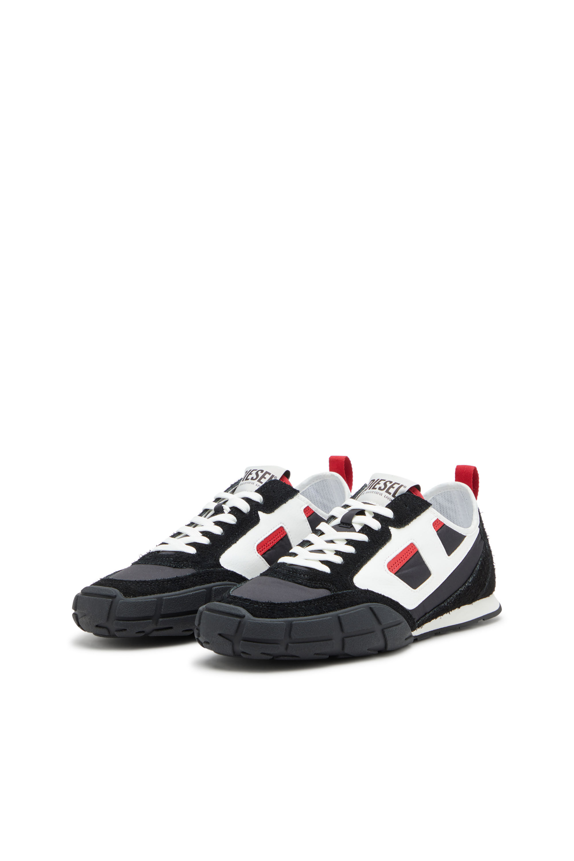 Diesel - S-PAGODHA LOW, Sneaker in pelle, suede e ripstop Uomo in ToBeDefined - 8