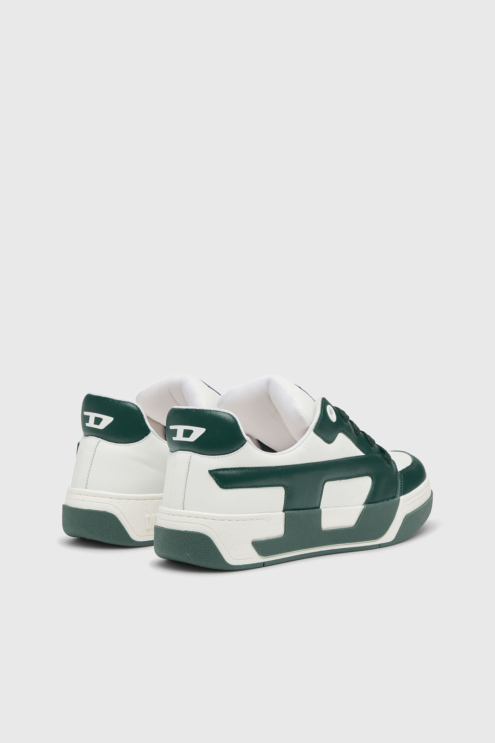 Diesel - S-D-OLLIE LOW, S-D-Ollie-Sneaker da uomo in pelle color block Uomo in Bianco - 3