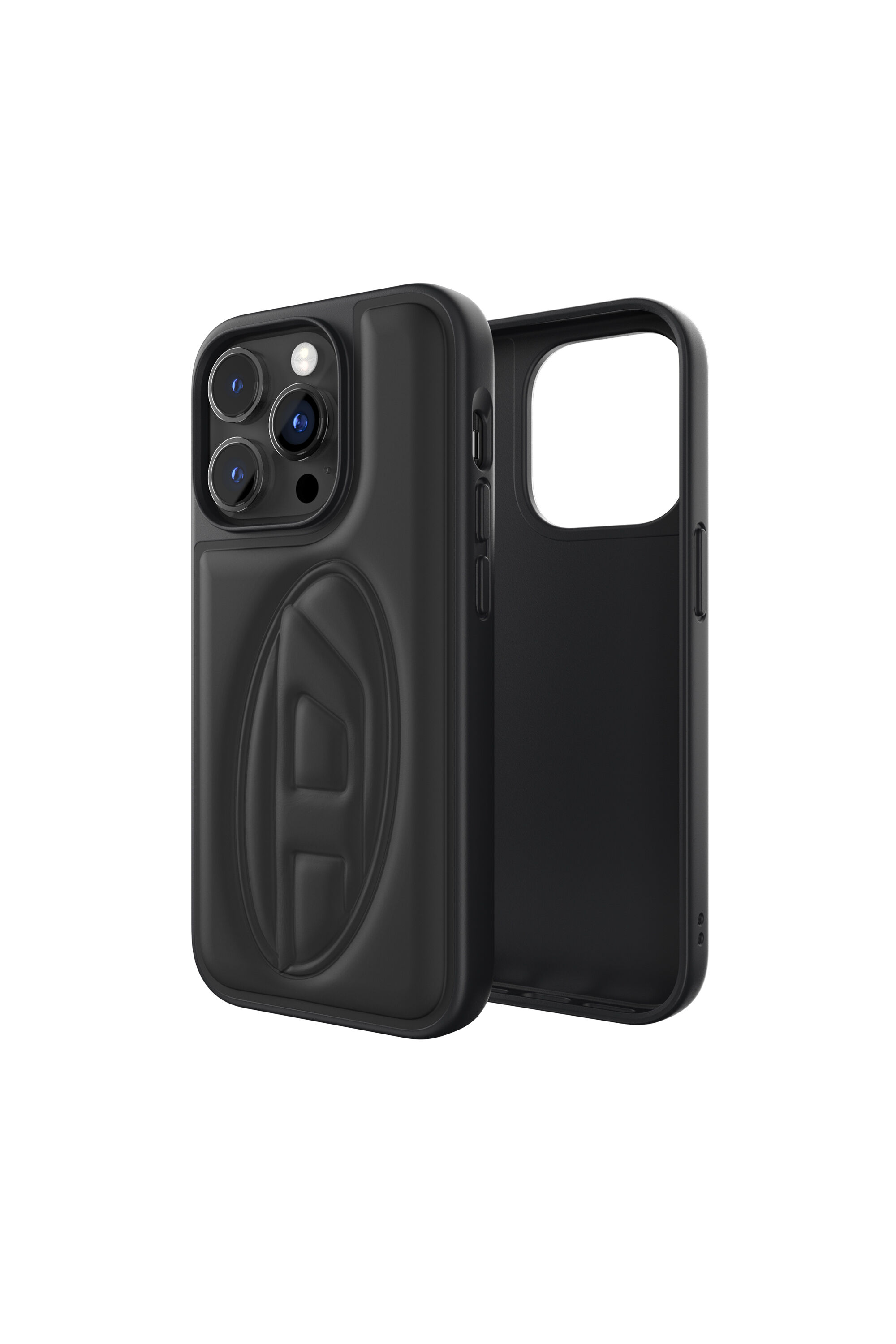 Diesel - 53407 MOULDED CASE, Custodia sagomata per iPhone 14 Pro Unisex in Nero - 1