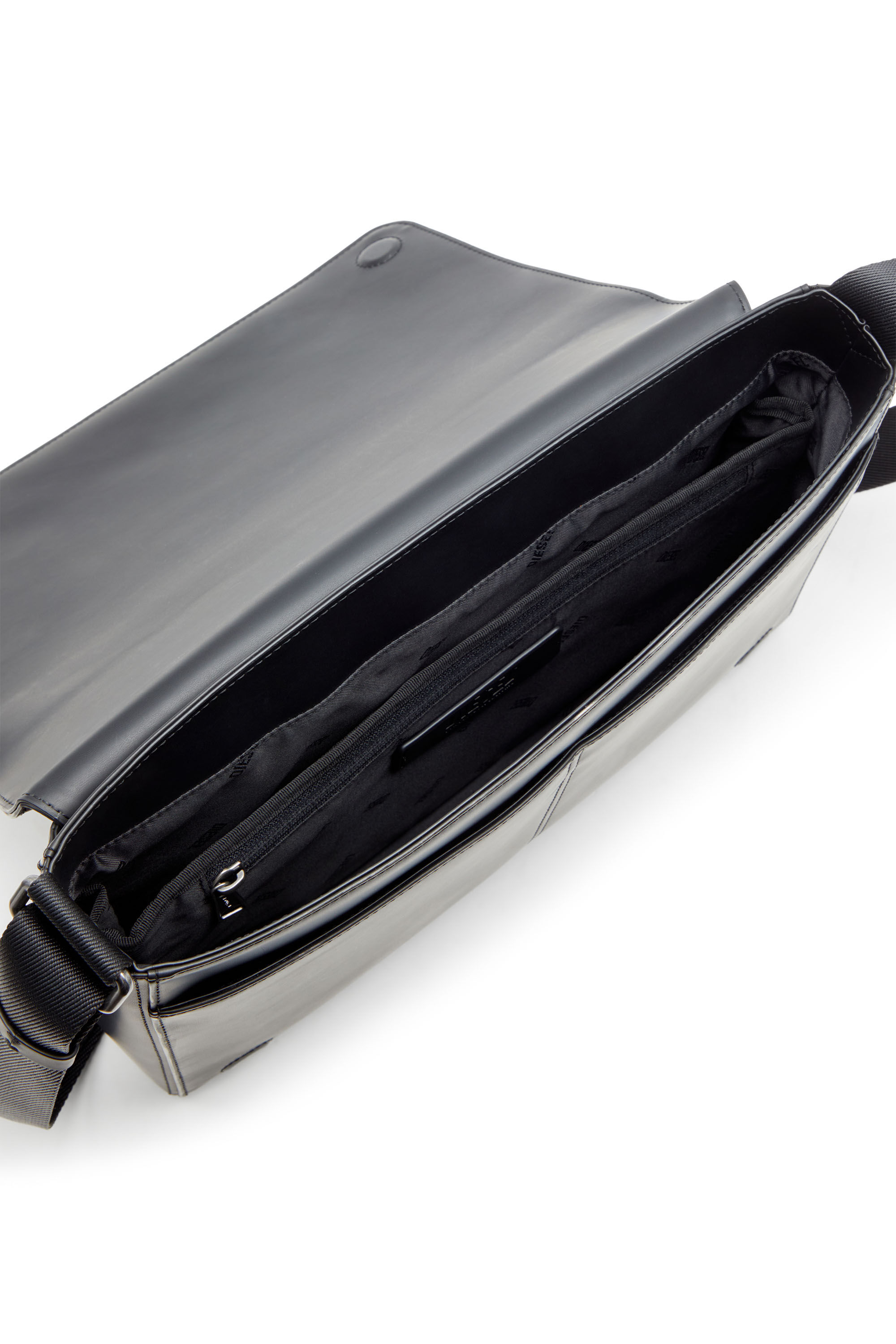 Diesel - DSL 3D MESSENGER S X, Dsl 3D-Borsa messenger in PU spazzolato Uomo in Nero - 2