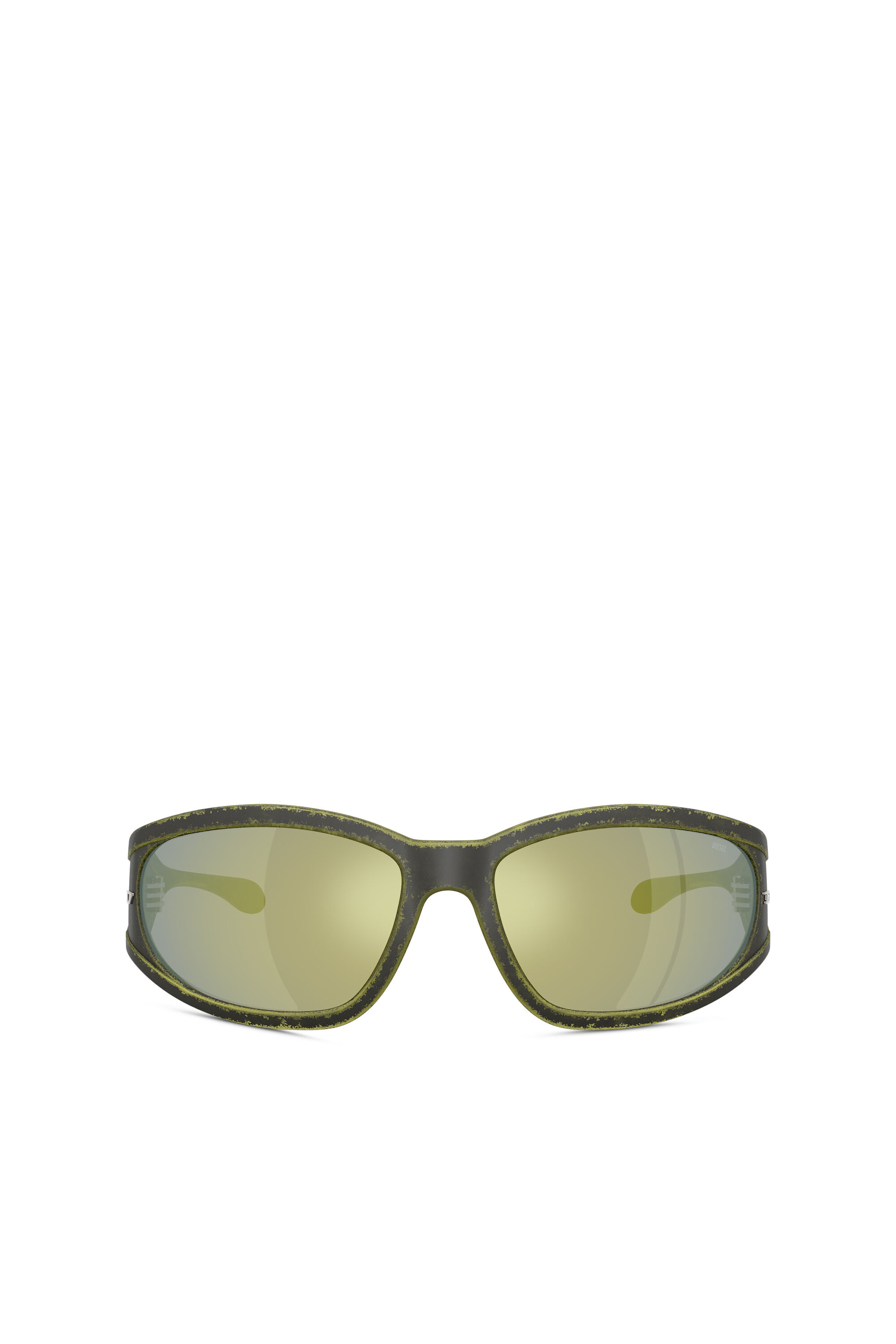 Diesel - 0DL3002, Occhiale in acetato con forma rettangolare Unisex in Verde - 1