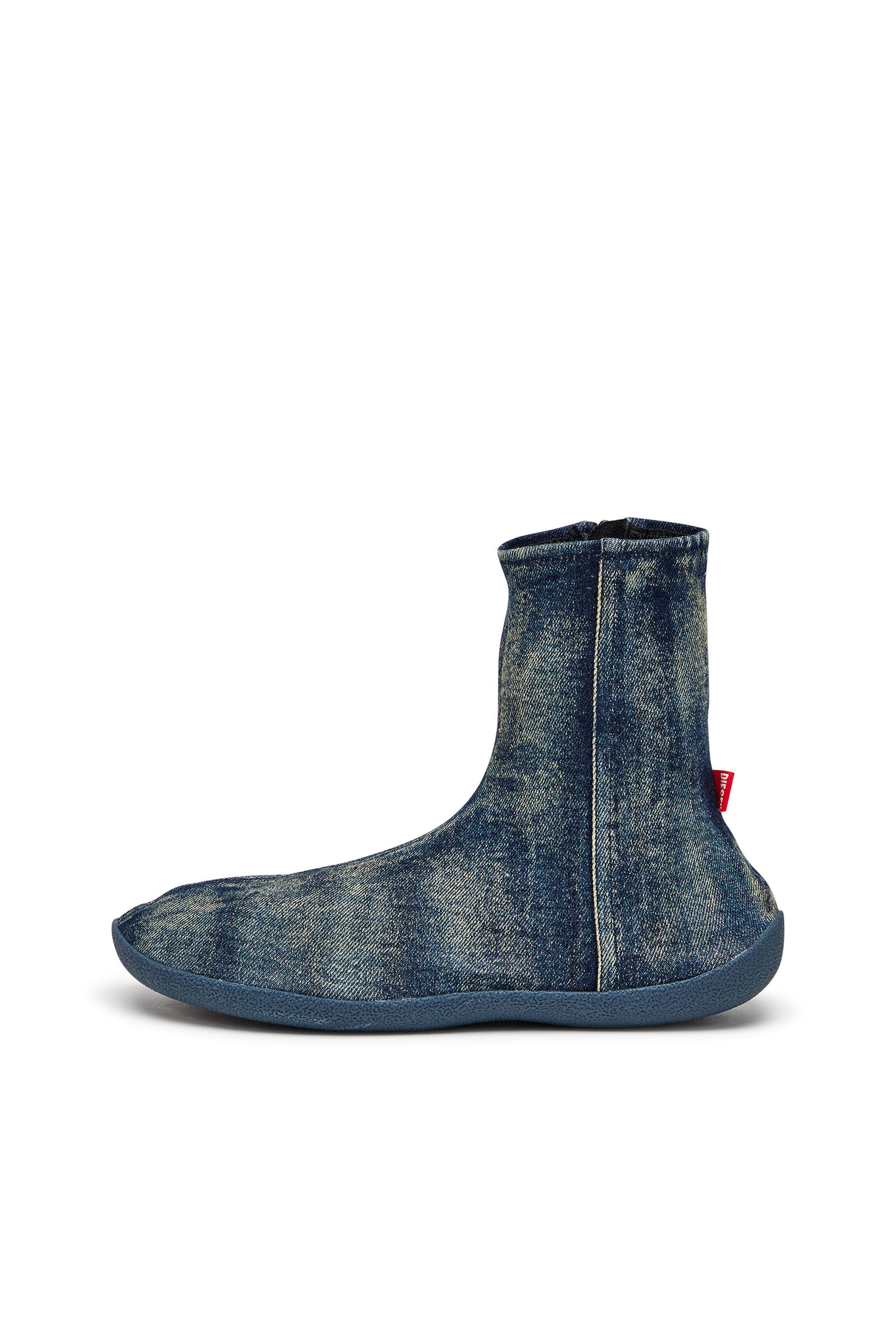 Diesel - D-SHOCK BT, D-Shock Bt-Stivaletto a calzino in denim solarizzato Uomo in Blu - 7