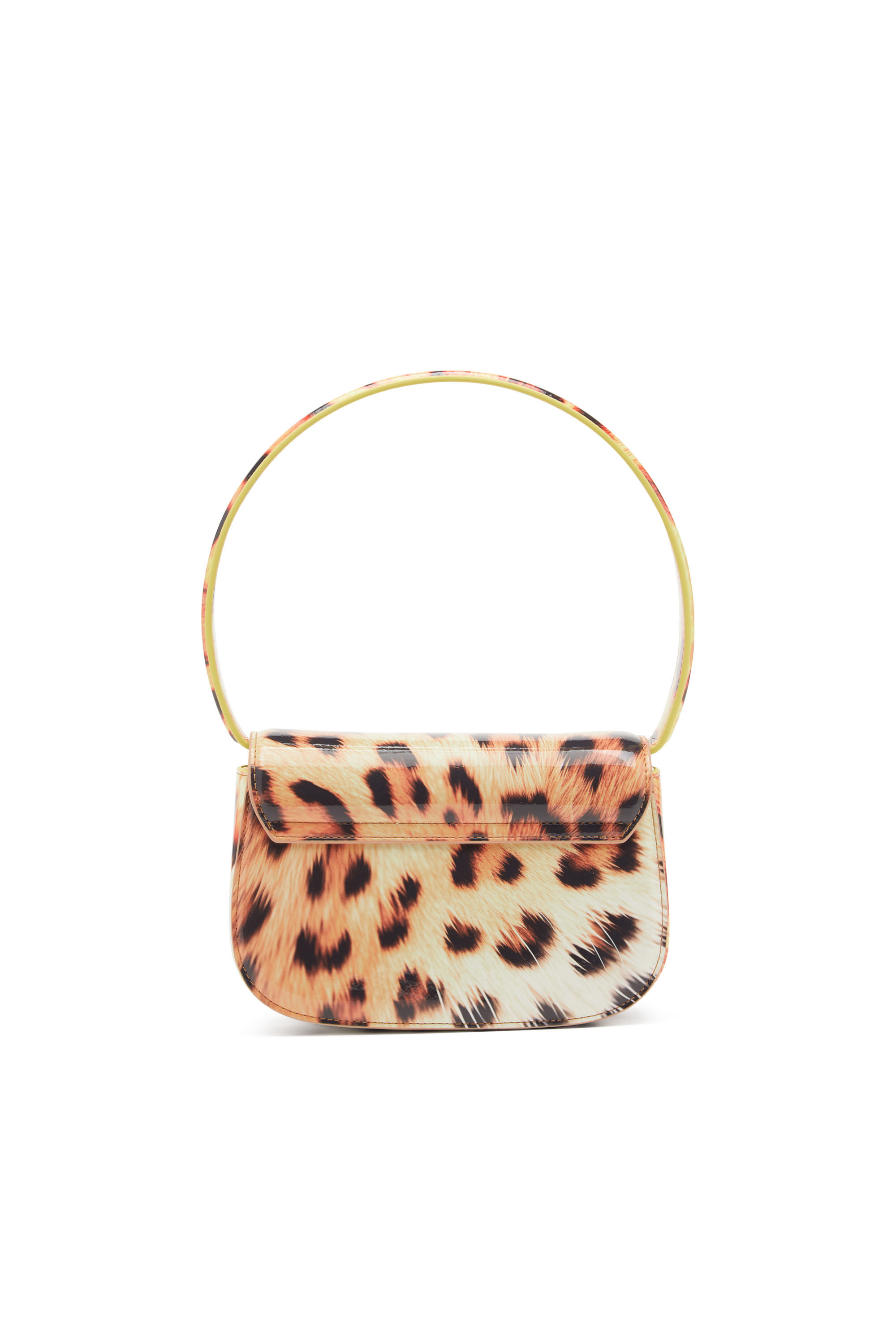 Diesel - 1DR, 1DR-Iconica borsa a spalla con stampa lucida Donna in Giallo - 3
