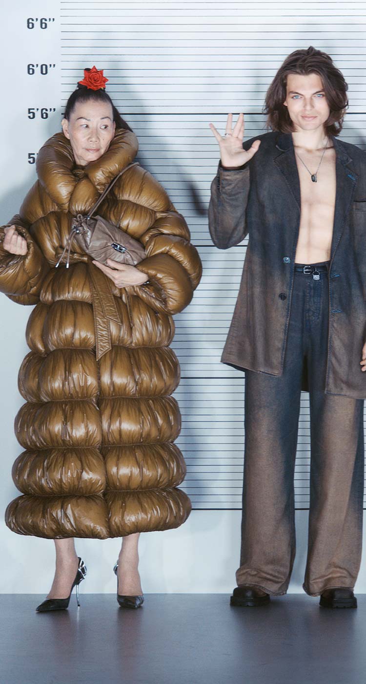 Immagine che presenta look della collezione Diesel Autunno Inverno 2025.