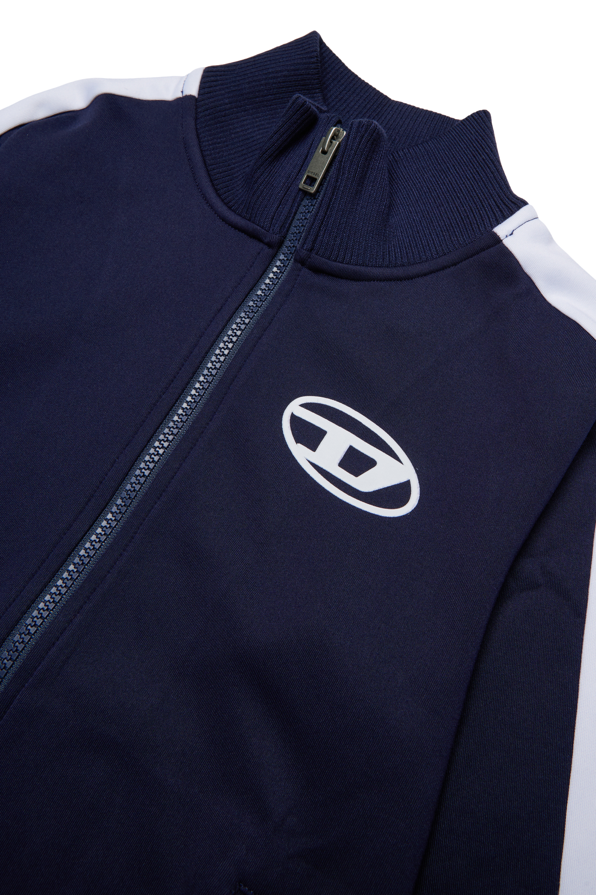 Diesel - SBOS, Track jacket con logo Oval D Uomo in Blu - 3