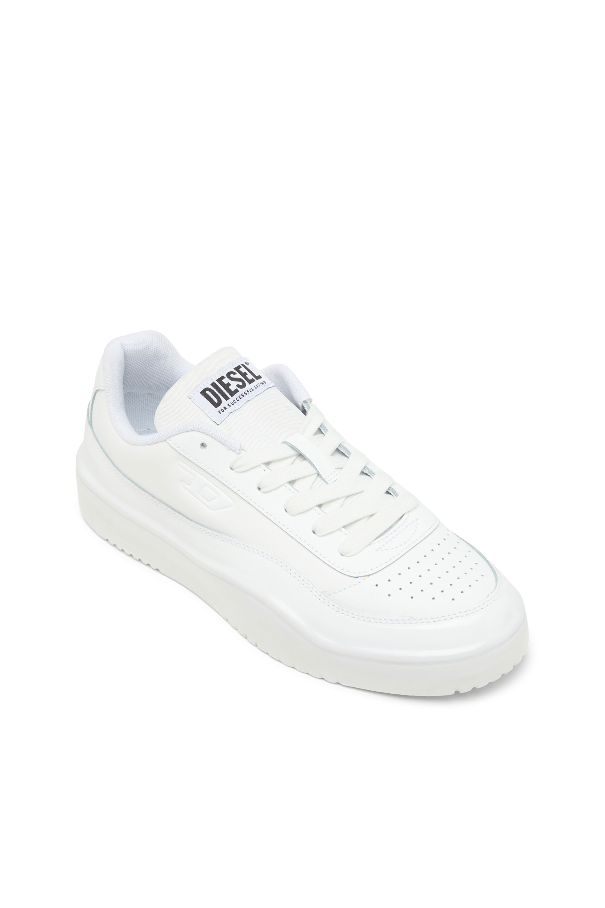 Diesel - S-TRACKER-D LOW, Sneaker in pelle con strato in silicone Uomo in Bianco - 6