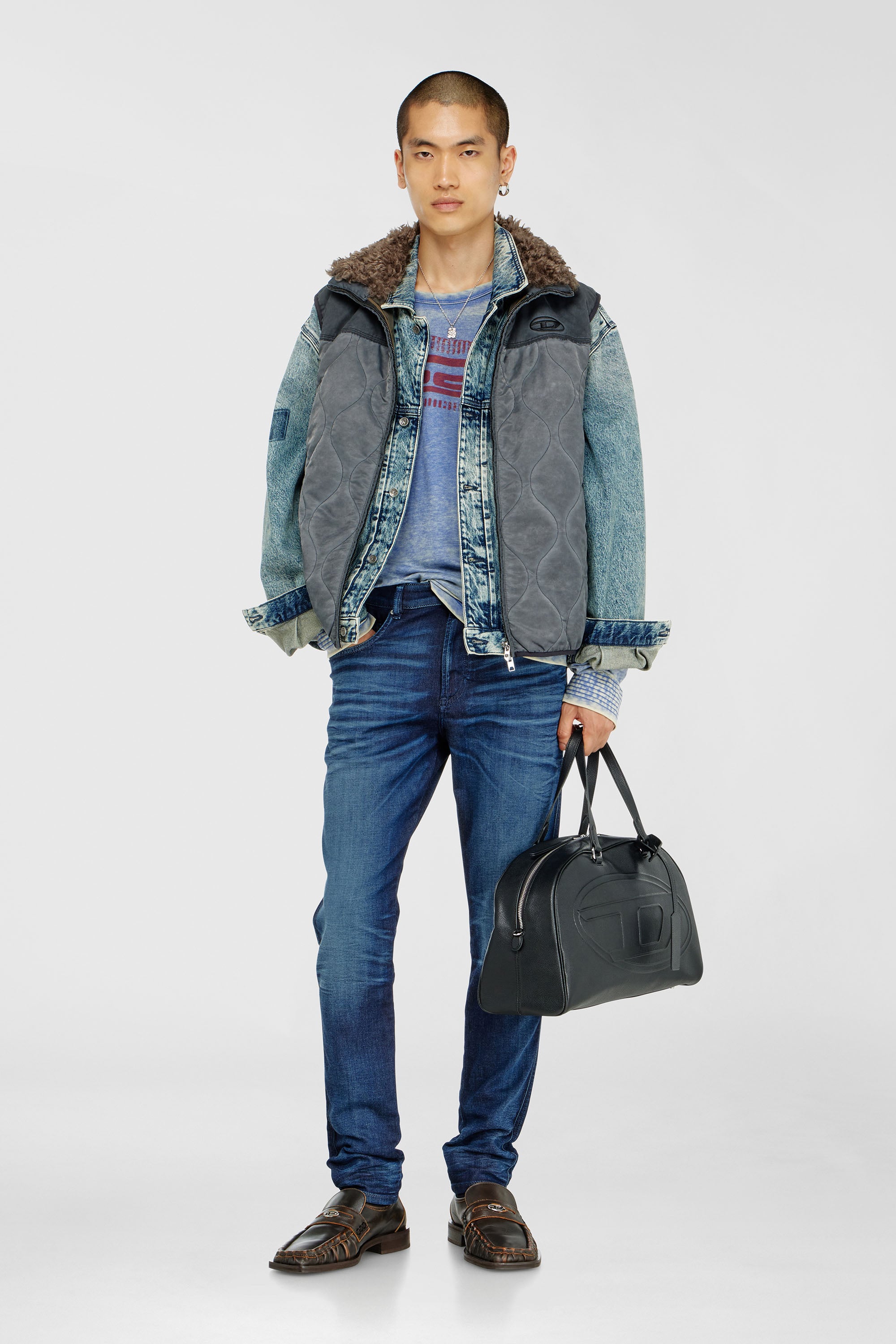 Diesel - Slim 2062 D-Strukt Joggjeans&reg; 068WJ Uomo, Blu Scuro - Image 2