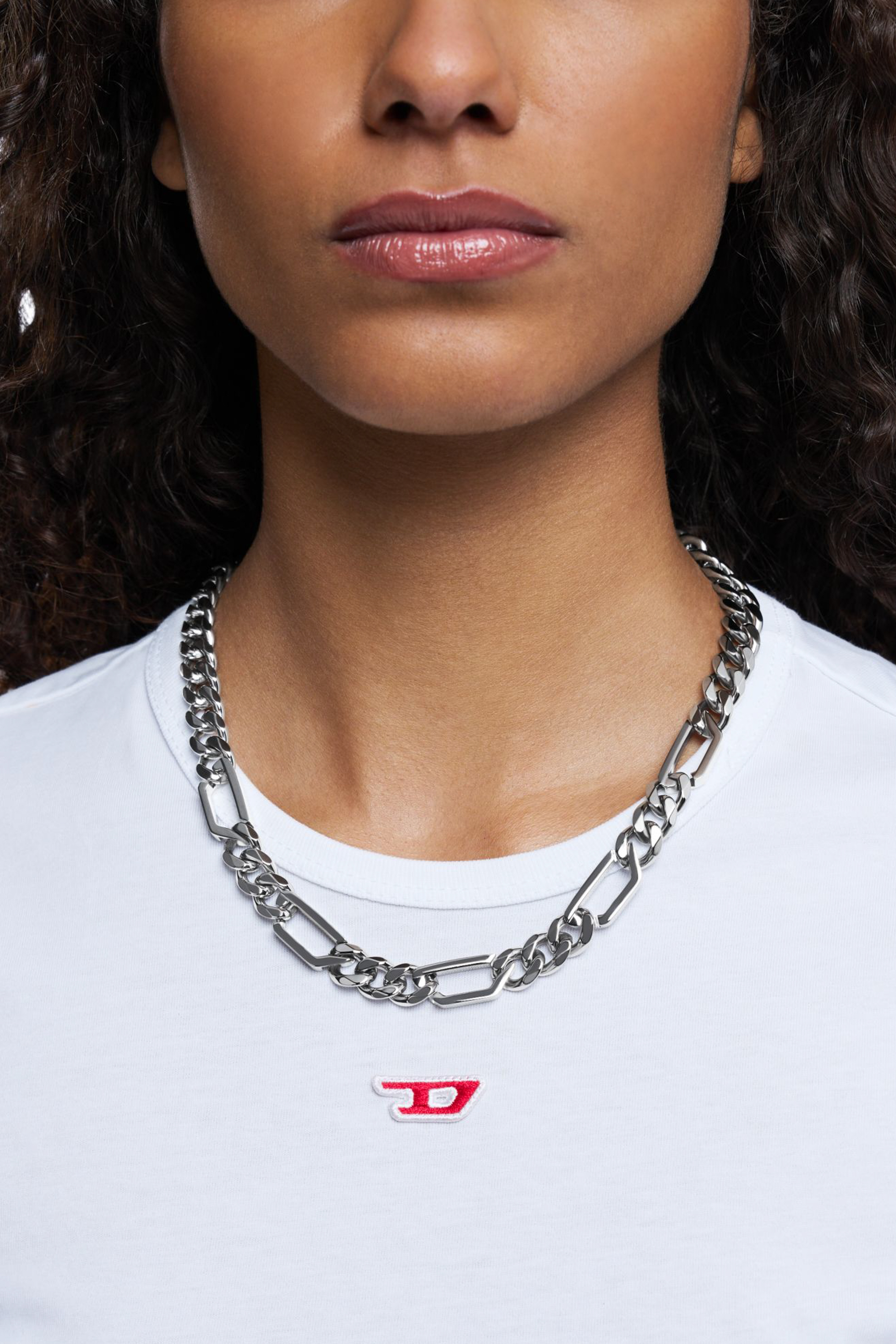 Diesel - DX1626040 JEWELLERY, Unisex's Stainless steel chain necklace in Silver - 3