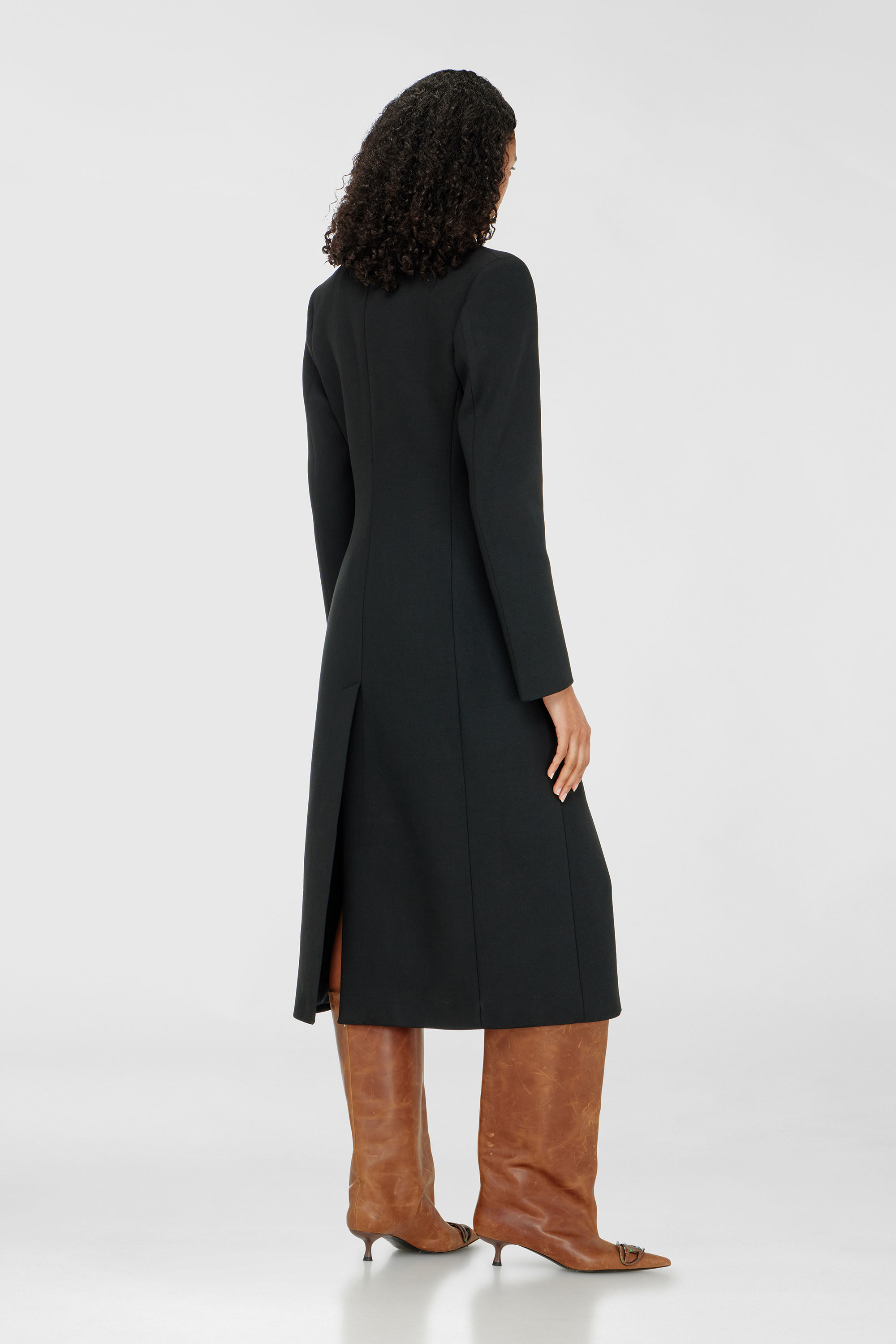 Diesel - G-ALLAN, Cappotto lungo a clessidra Donna in Nero - 4