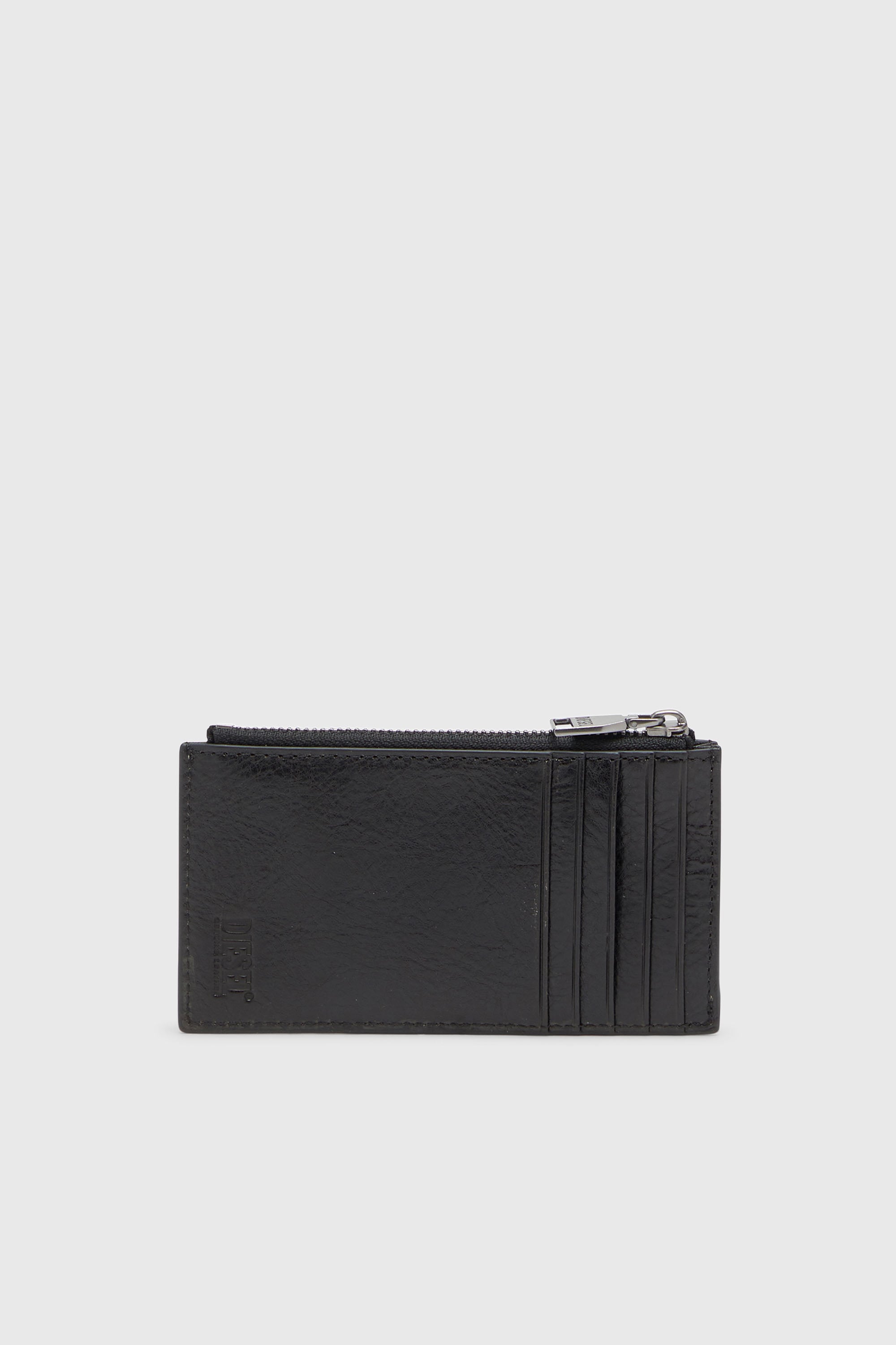 Diesel - FLAG-D CARD HOLDER III, Portatessere in pelle con chiusura a zip Uomo in Nero - 2