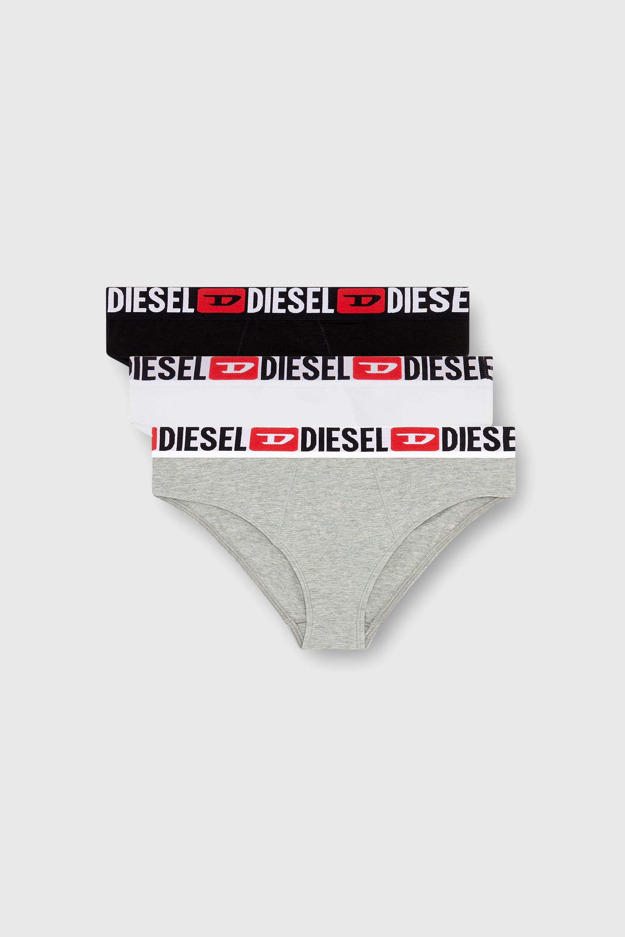 Diesel - UFPN-BLANCA-R-THREEPACK, Set da tre slip a coste a vita alta Donna in Multicolor - 1
