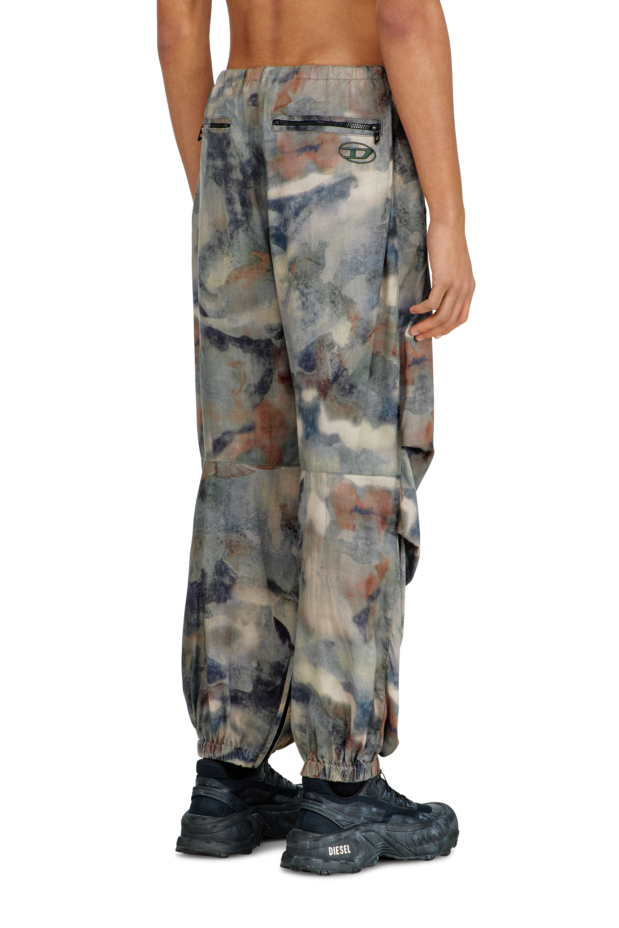 Diesel - P-STITCH-TKBZ, Pantaloni cargo con stampa Uomo in Verde - 4