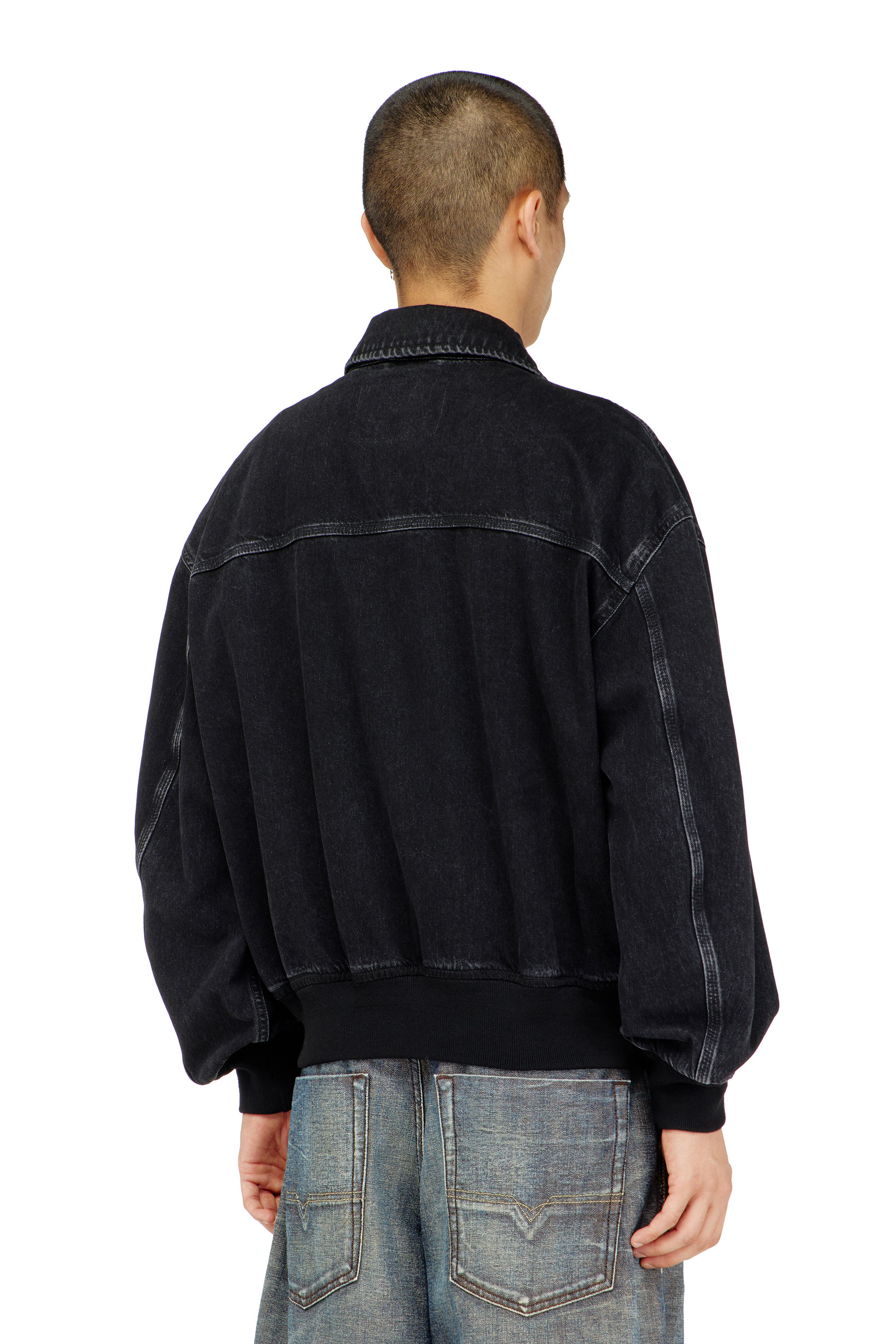 Diesel - D-KURZ, Giacca in denim Unisex in Nero - 4