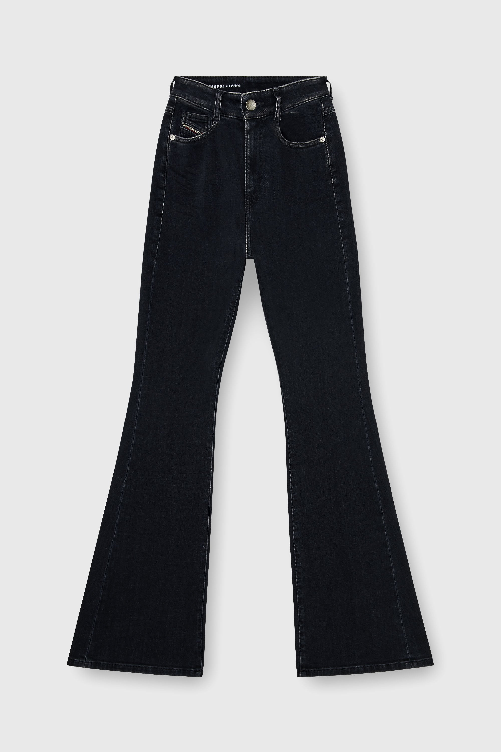 Diesel - Bootcut Jeans 1973 D-Partt 09P75 Donna, Nero/Grigio scuro - Image 2