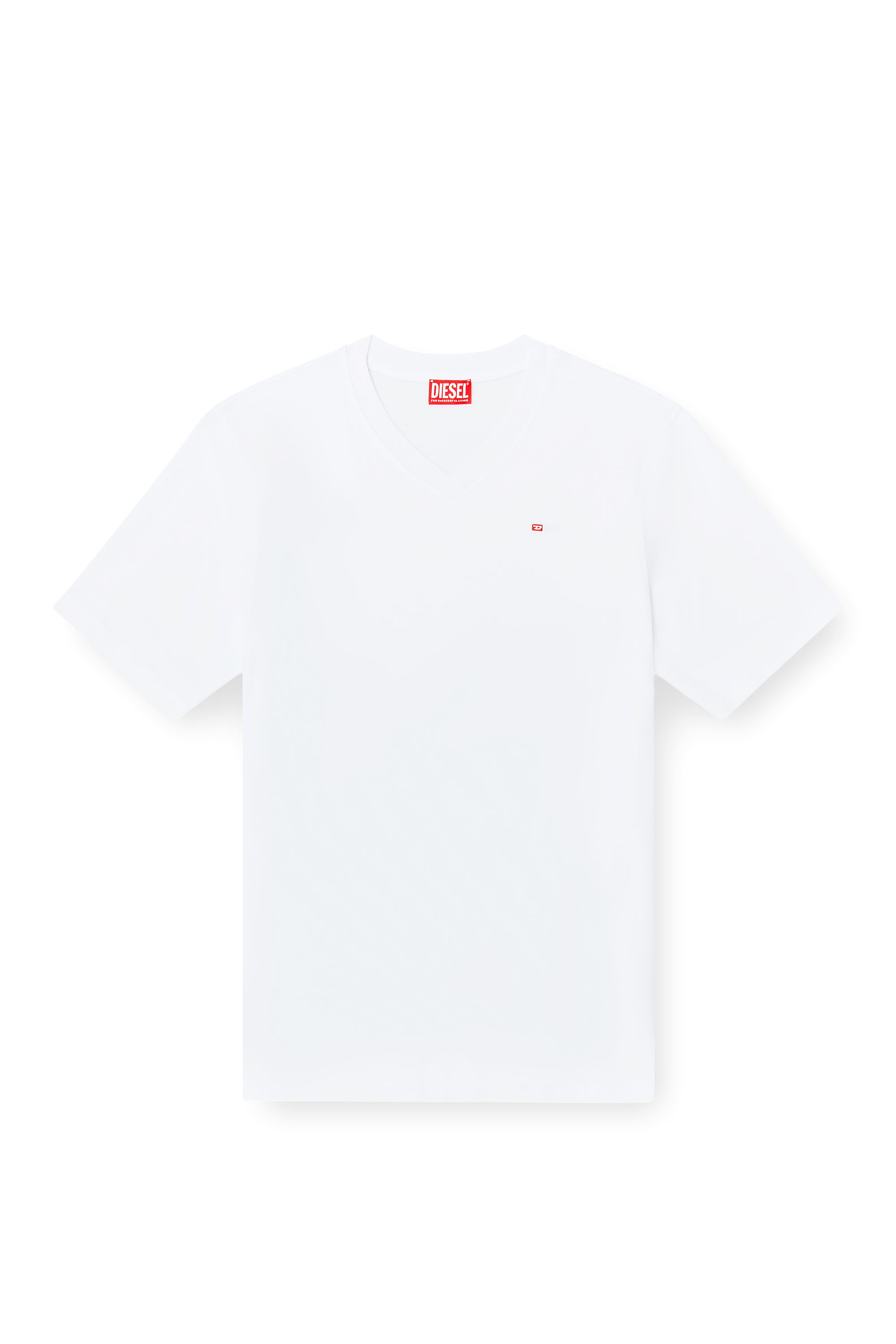Diesel - T-ADJUST-V-MICRODIV, T-shirt con scollo a V con micro ricamo logo Uomo in ToBeDefined - 3