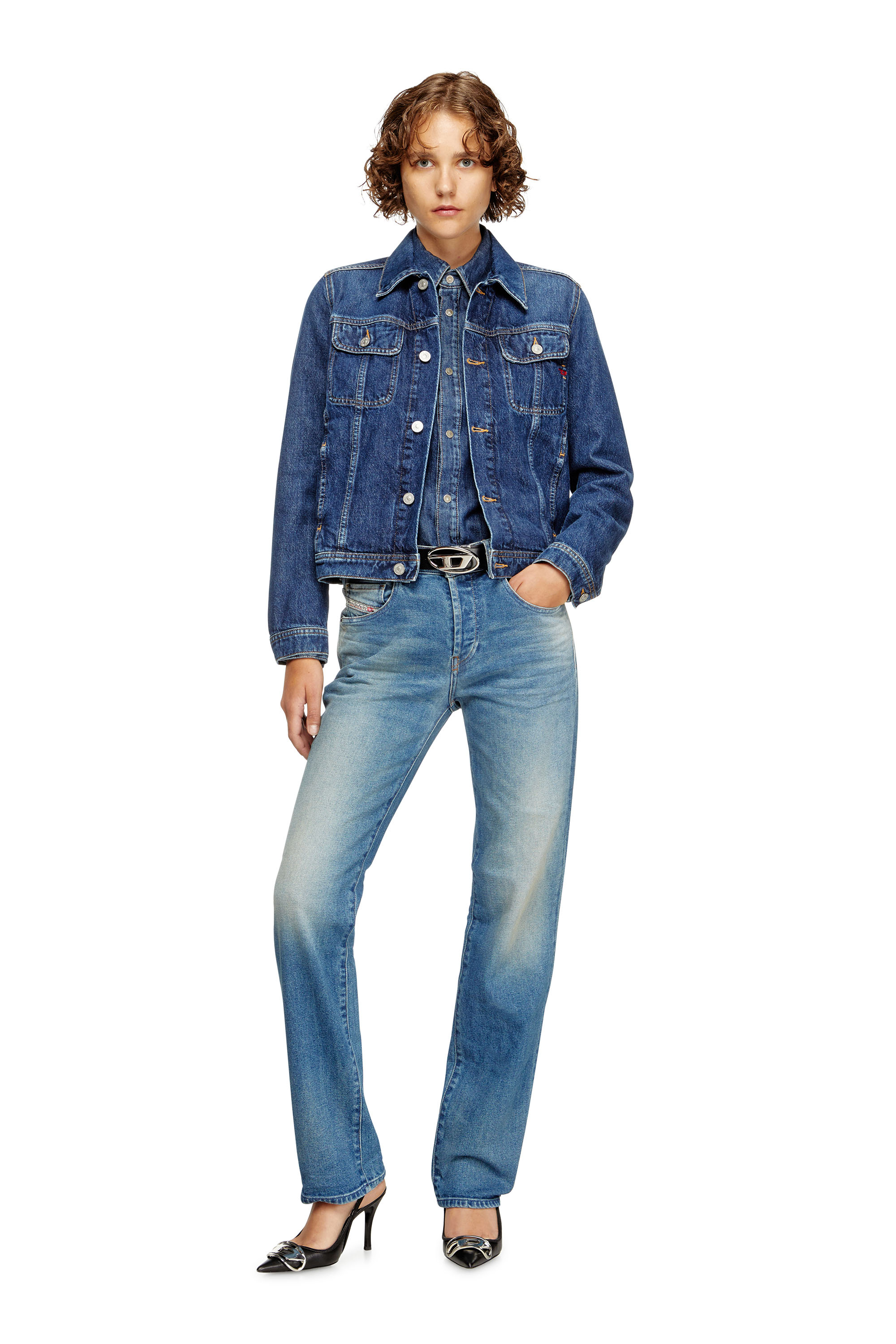 Diesel - Regular Jeans 1989 D-Mine 09M14 Donna, Blu medio - Image 2