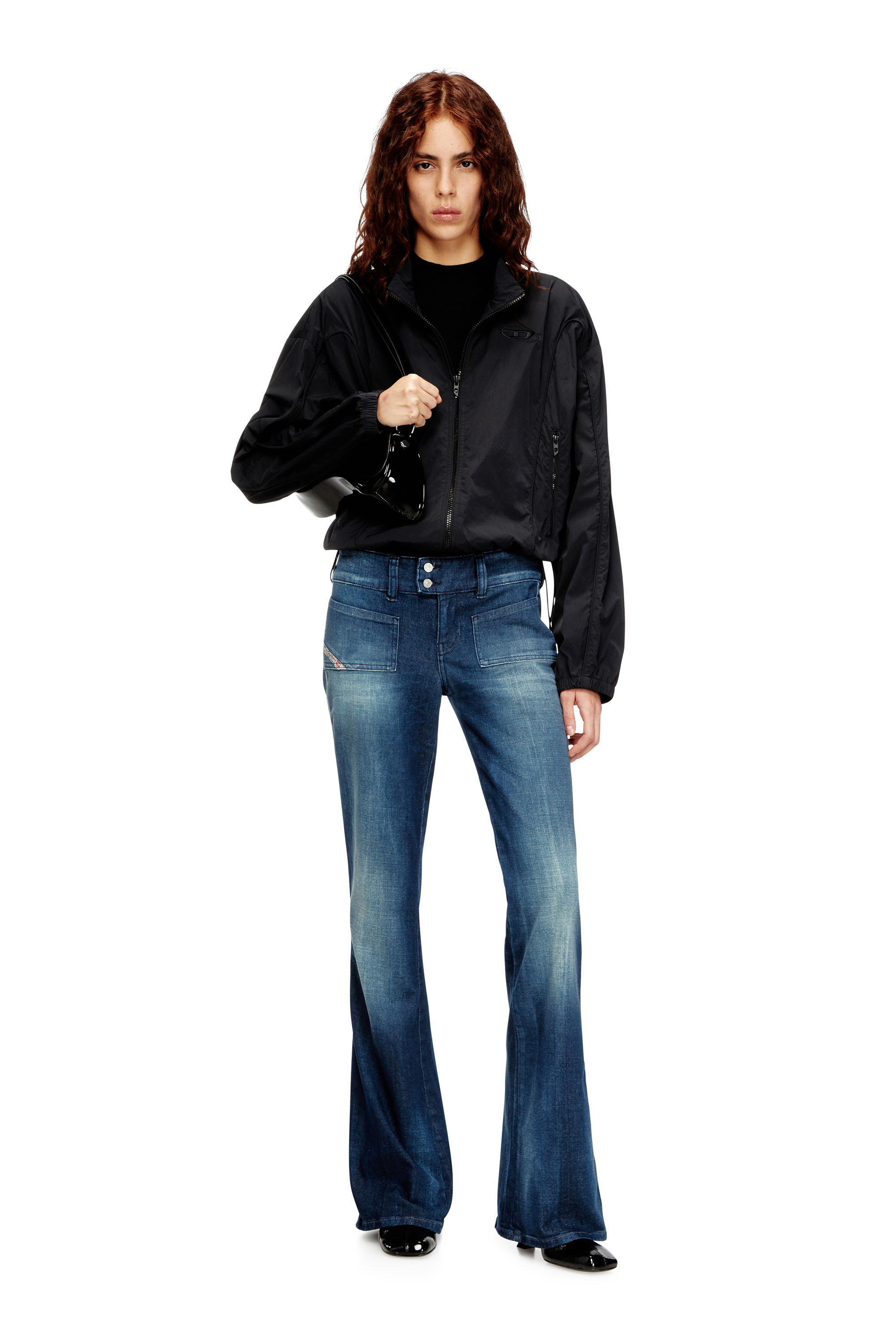 Diesel - Bootcut Jeans D-Hush 0ADBQ Donna, Blu - Image 2