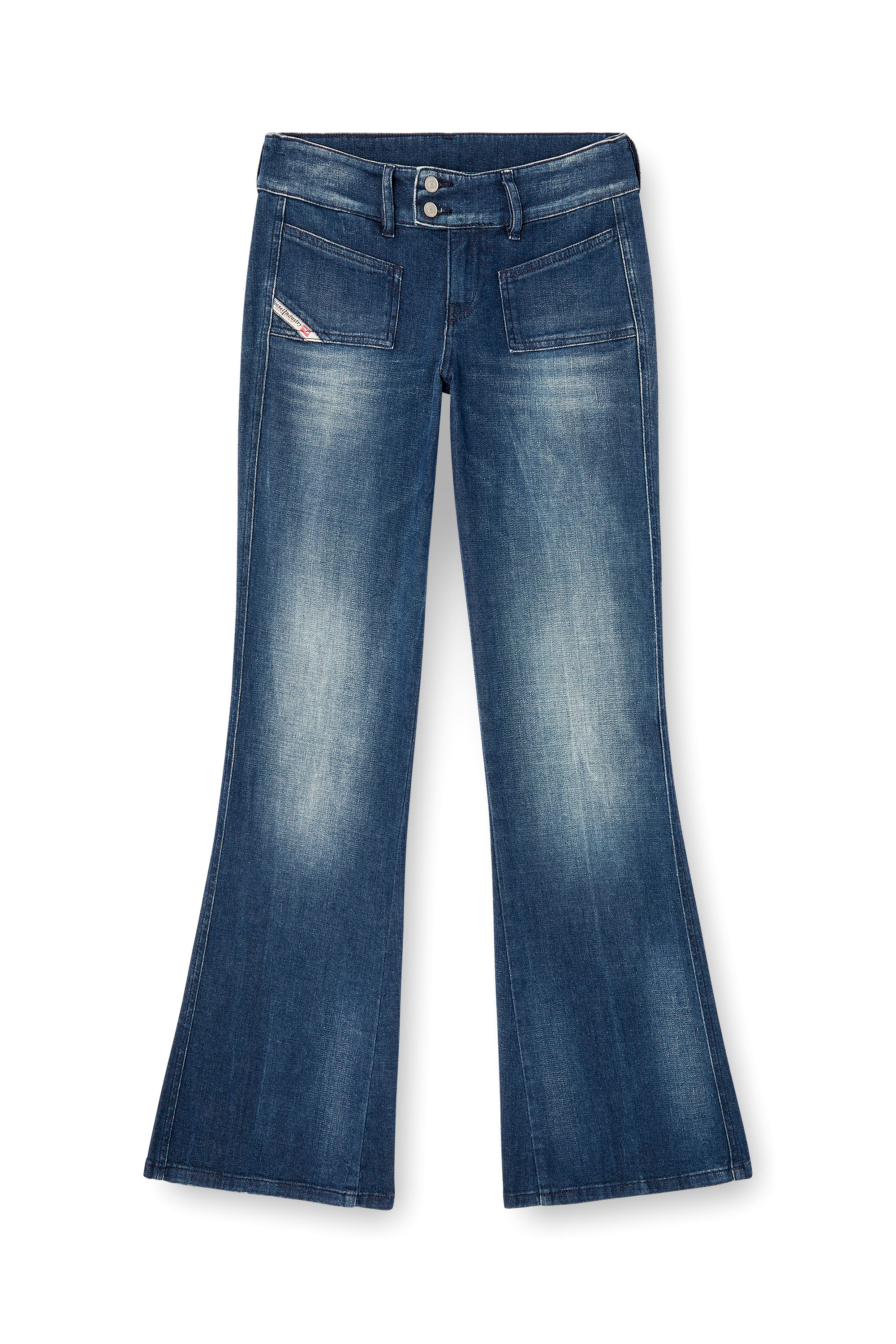 Diesel - Bootcut Jeans D-Hush 0ADBQ Donna, Blu - Image 3