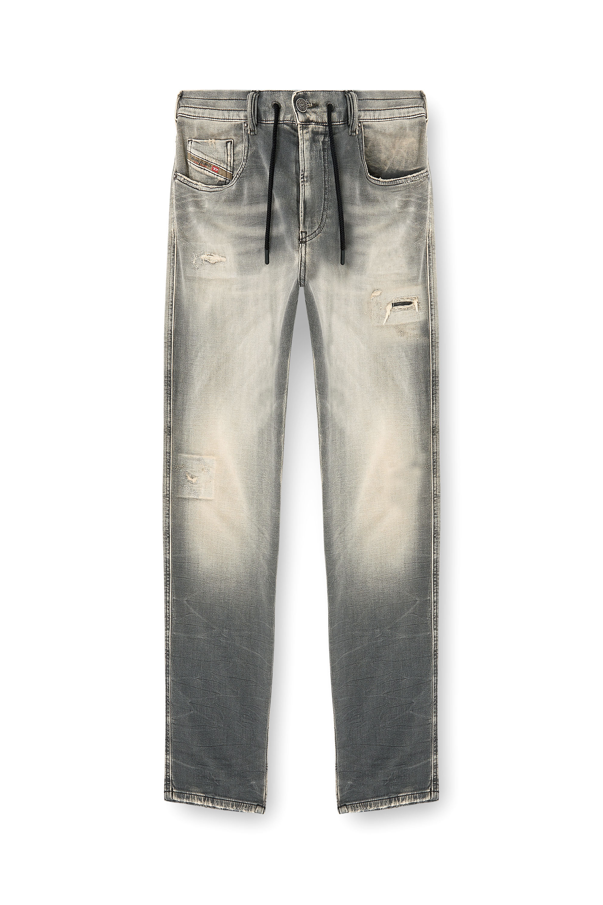 Diesel - Slim 2062 D-Strukt Joggjeans&reg; 068UH Uomo, Grigio Chiaro - Image 4