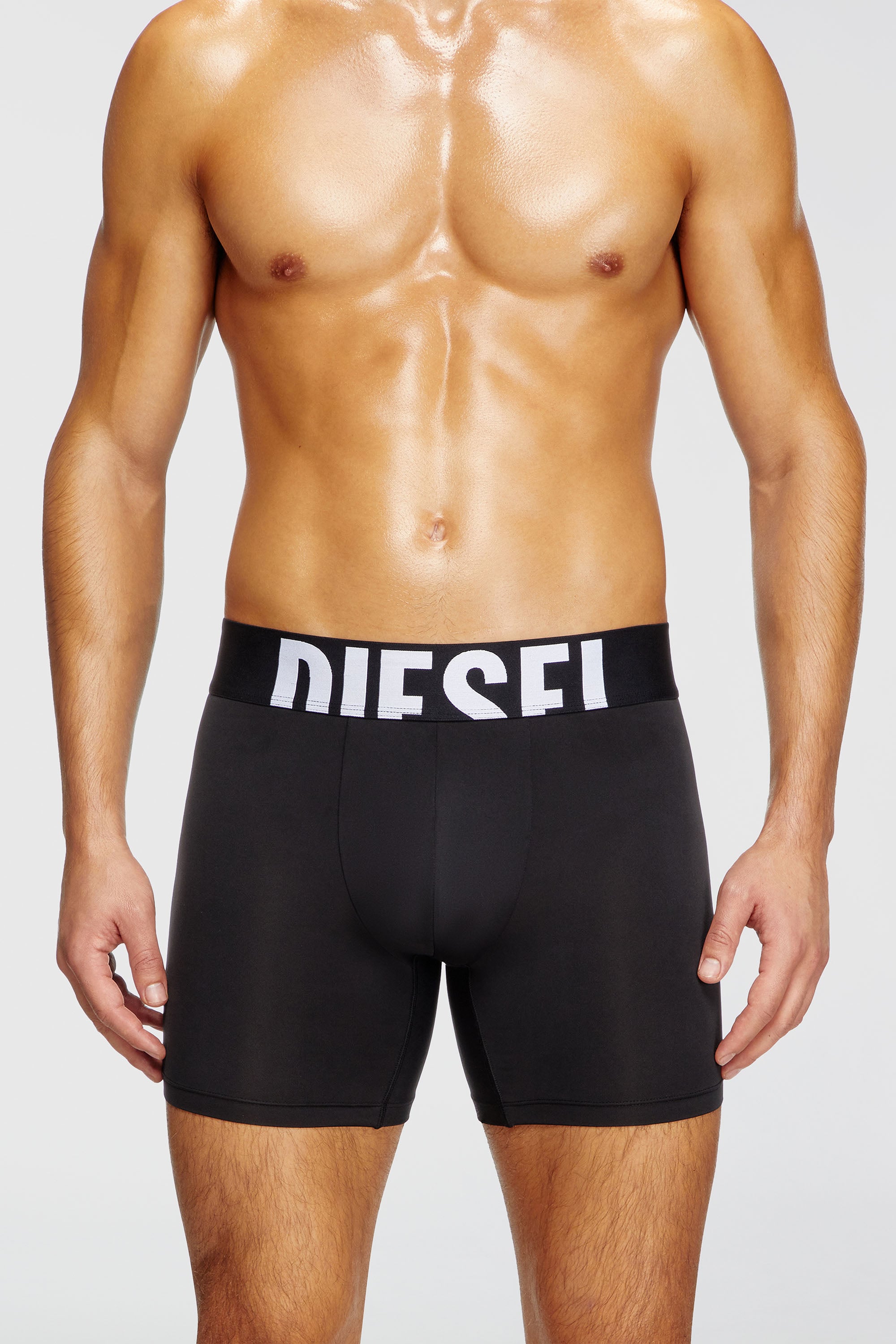Diesel - MAX-D-POP-3PACK-55, Set da tre boxer lunghi in microfibra Uomo in Nero - 2