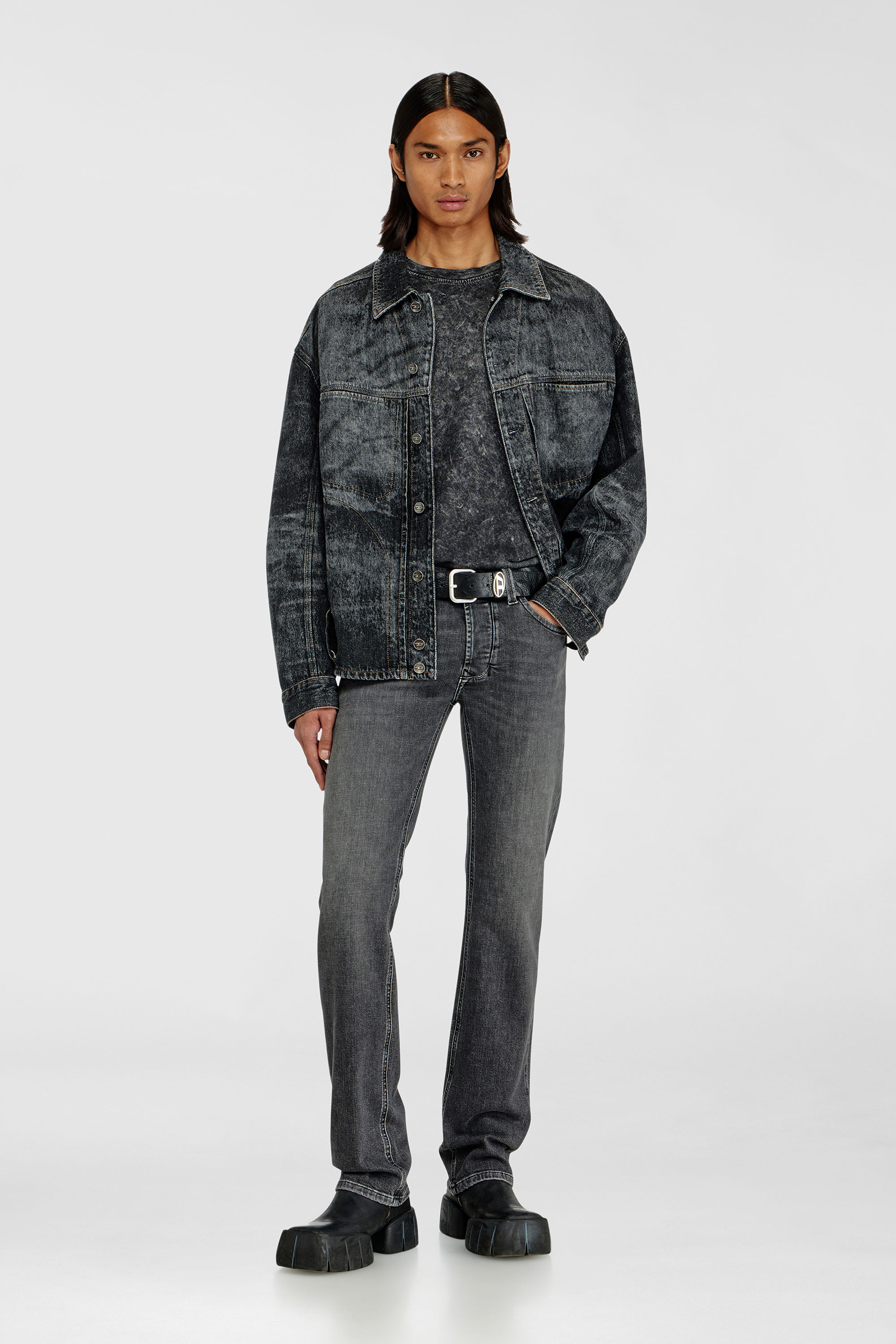 Diesel - Man's Regular Jeans 1985 Larkee 0HDBD, Black/Dark grey - 1