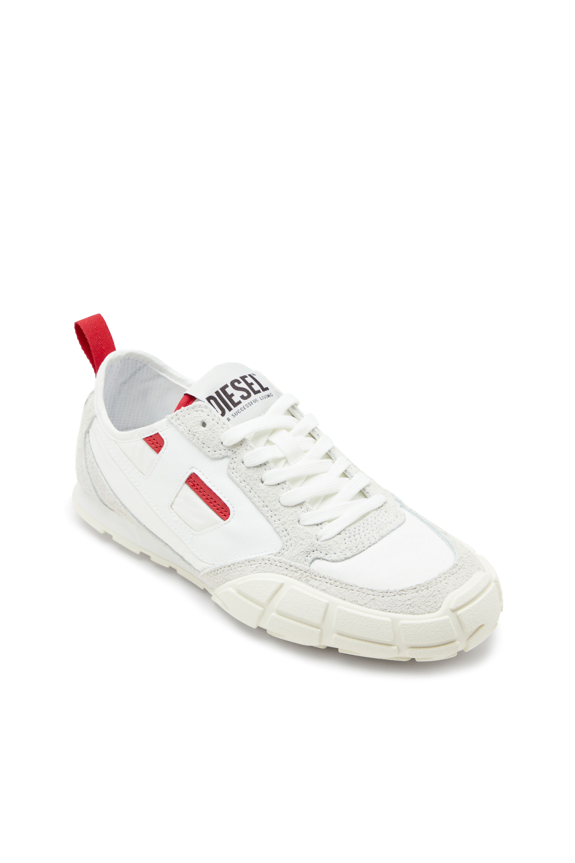 Diesel - S-PAGODHA LOW W, S-Pagodha-Sneaker in pelle, suede e ripstop Donna in Multicolor - 6