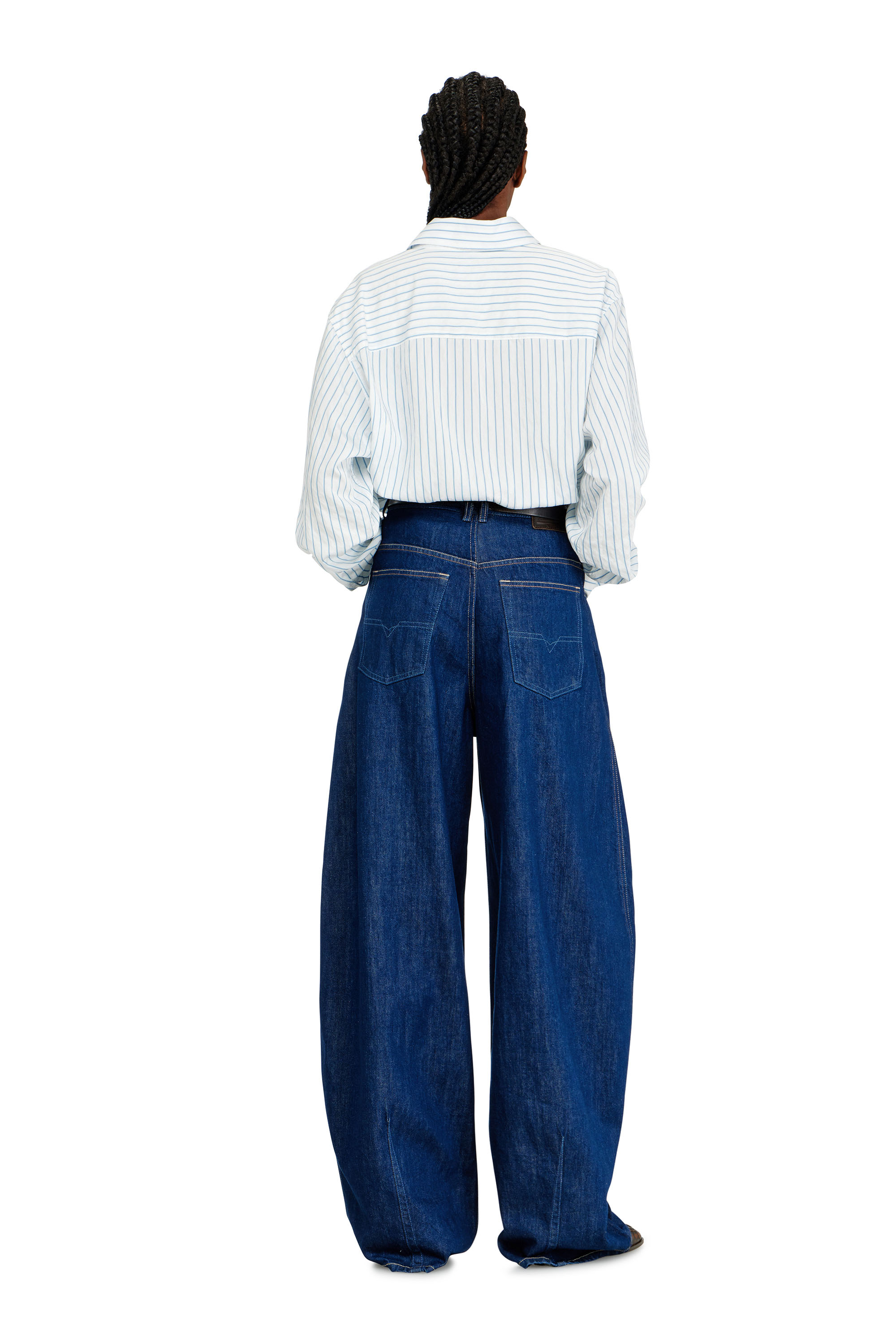 Diesel - Relaxed Jeans 1987 D-Khelz 09Q09 Donna, Blu Scuro - Image 4