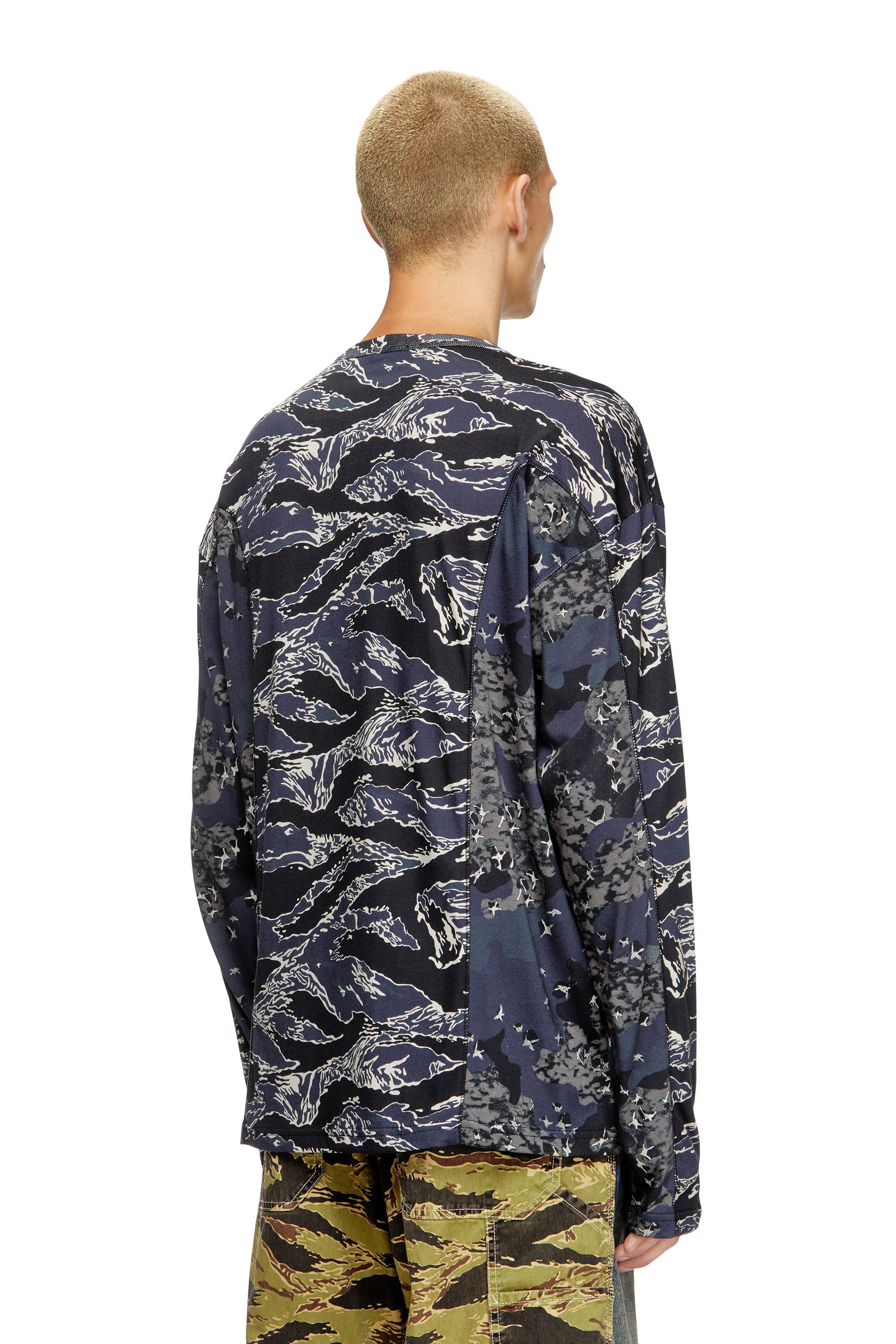 Diesel - T-BOXT-LS-CURT, T-shirt a manica lunga stampe camouflage Uomo in ToBeDefined - 2