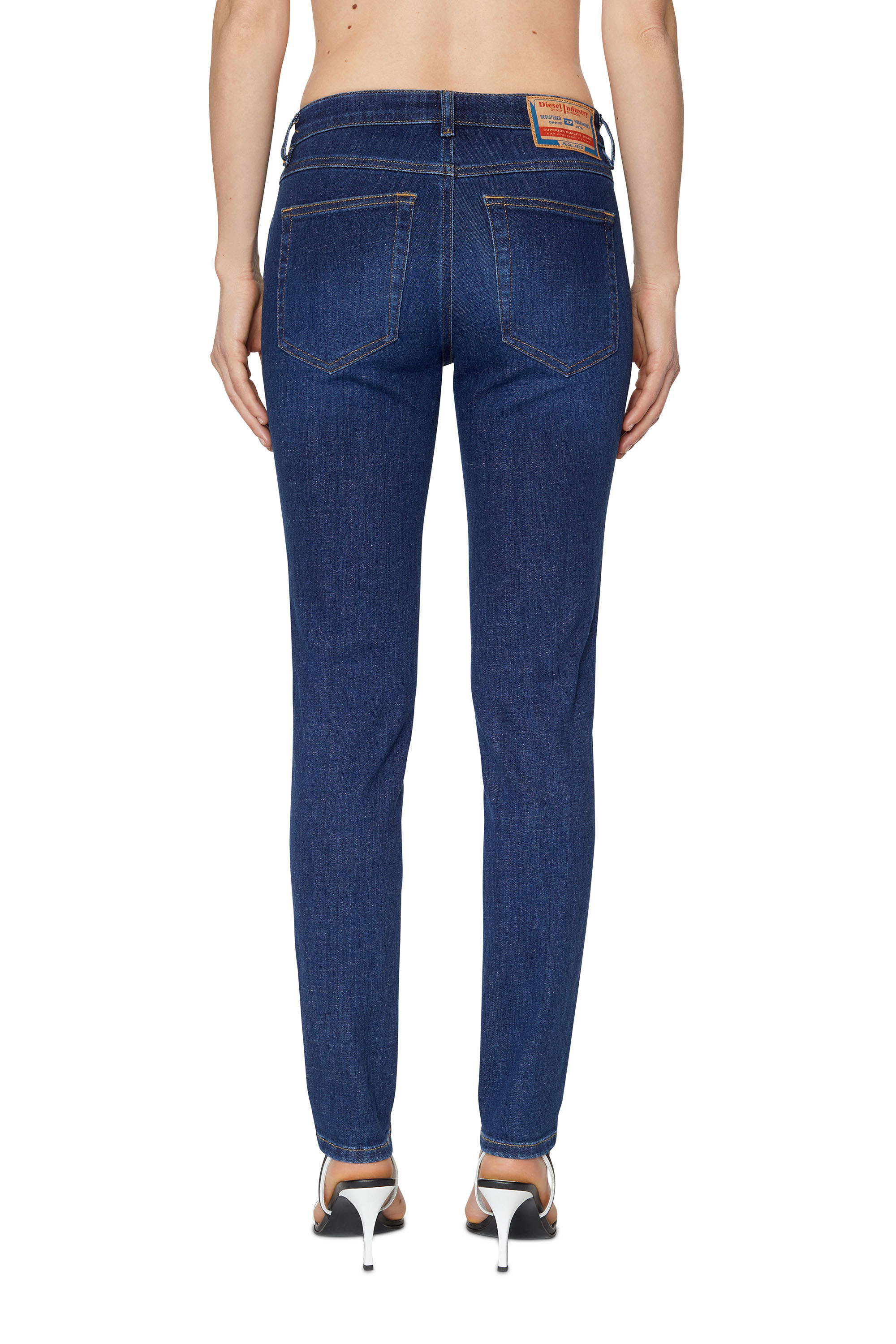 Diesel - Skinny Jeans 2015 Babhila 09C58, Blu Scuro - Image 4