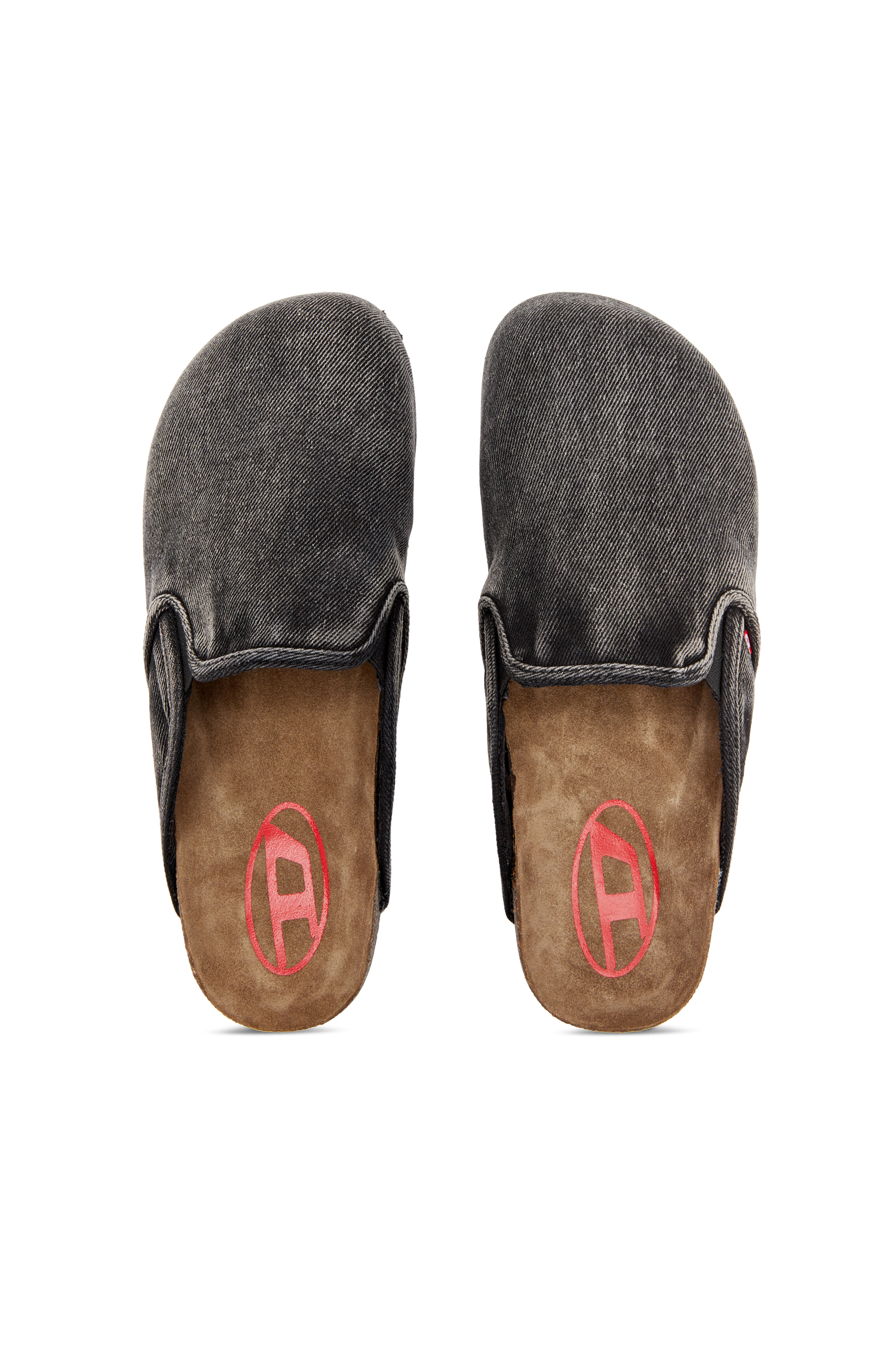 D-WOODSTOCK SLIP-ON, Black Diesel - D-WOODSTOCK SLIP-ON, Man's D-Woodstock-Denim mules in Black - 5