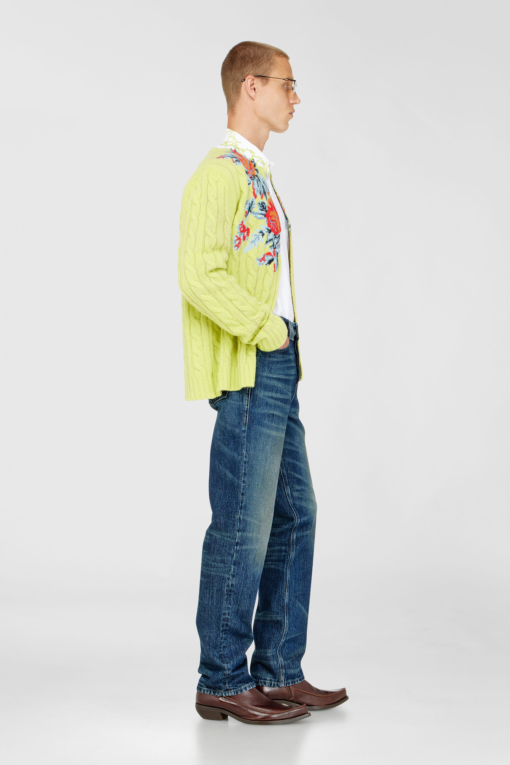 Diesel - Regular Jeans 1991 D-Voeed 007FZ Uomo, Blu Scuro - Image 2