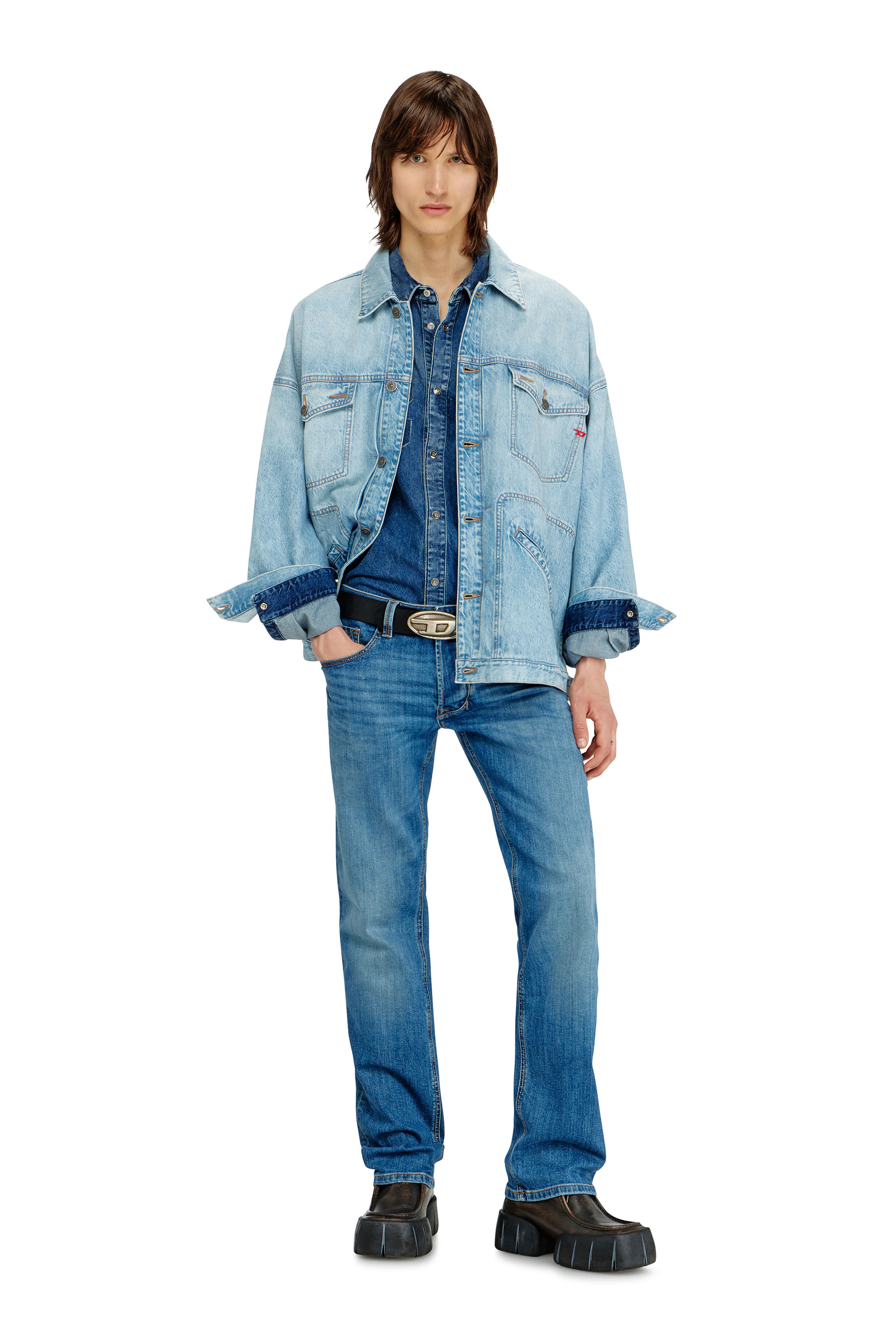 Diesel - Man's Regular Jeans 1985 Larkee 0KIAL, Light Blue - 2