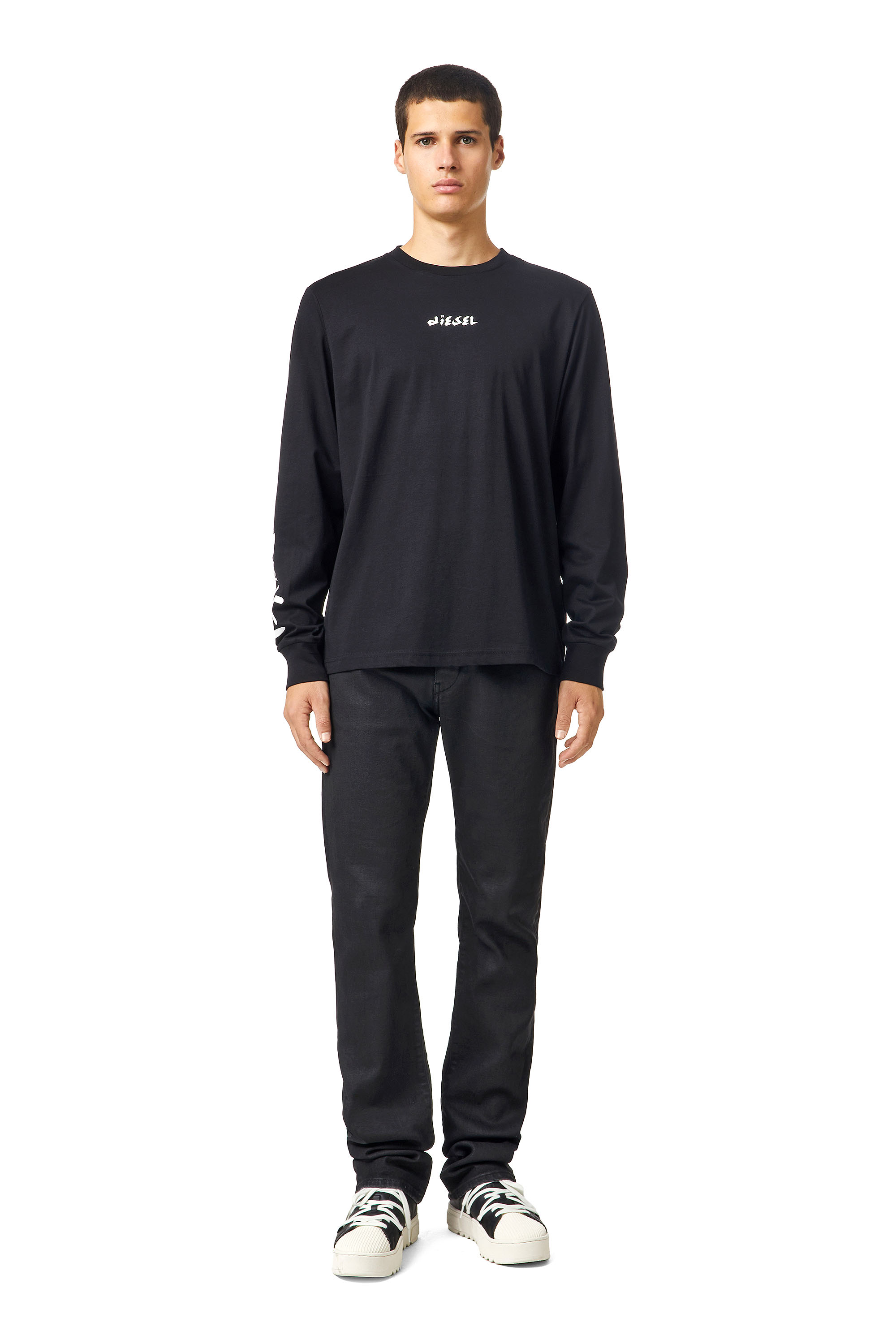 T-JUST-LS-SLITS-B53, Nero Diesel - T-JUST-LS-SLITS-B53, Nero - Image 1
