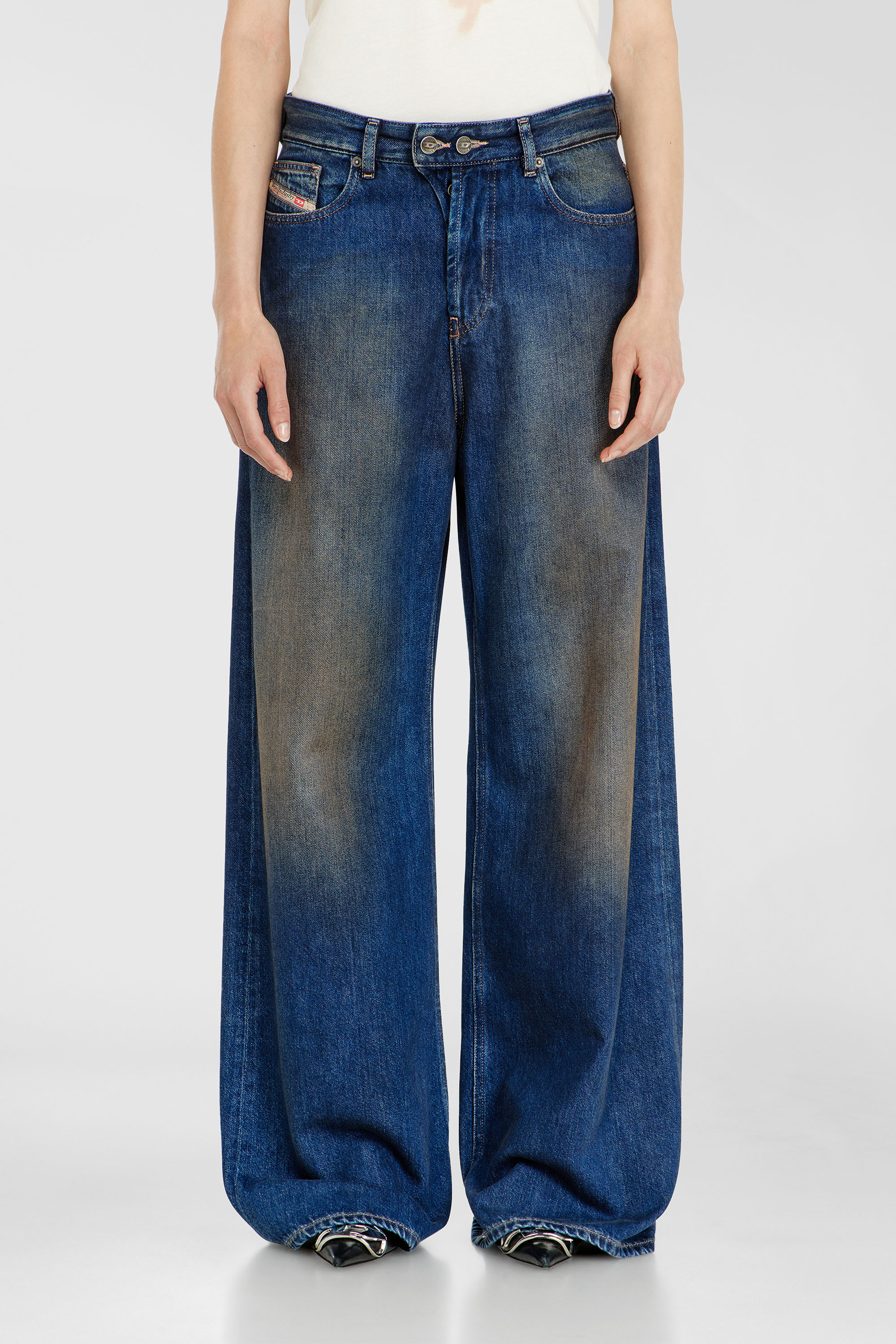 Diesel - Relaxed Jeans 1996 D-Sire 09P47 Donna, Blu Scuro - Image 1