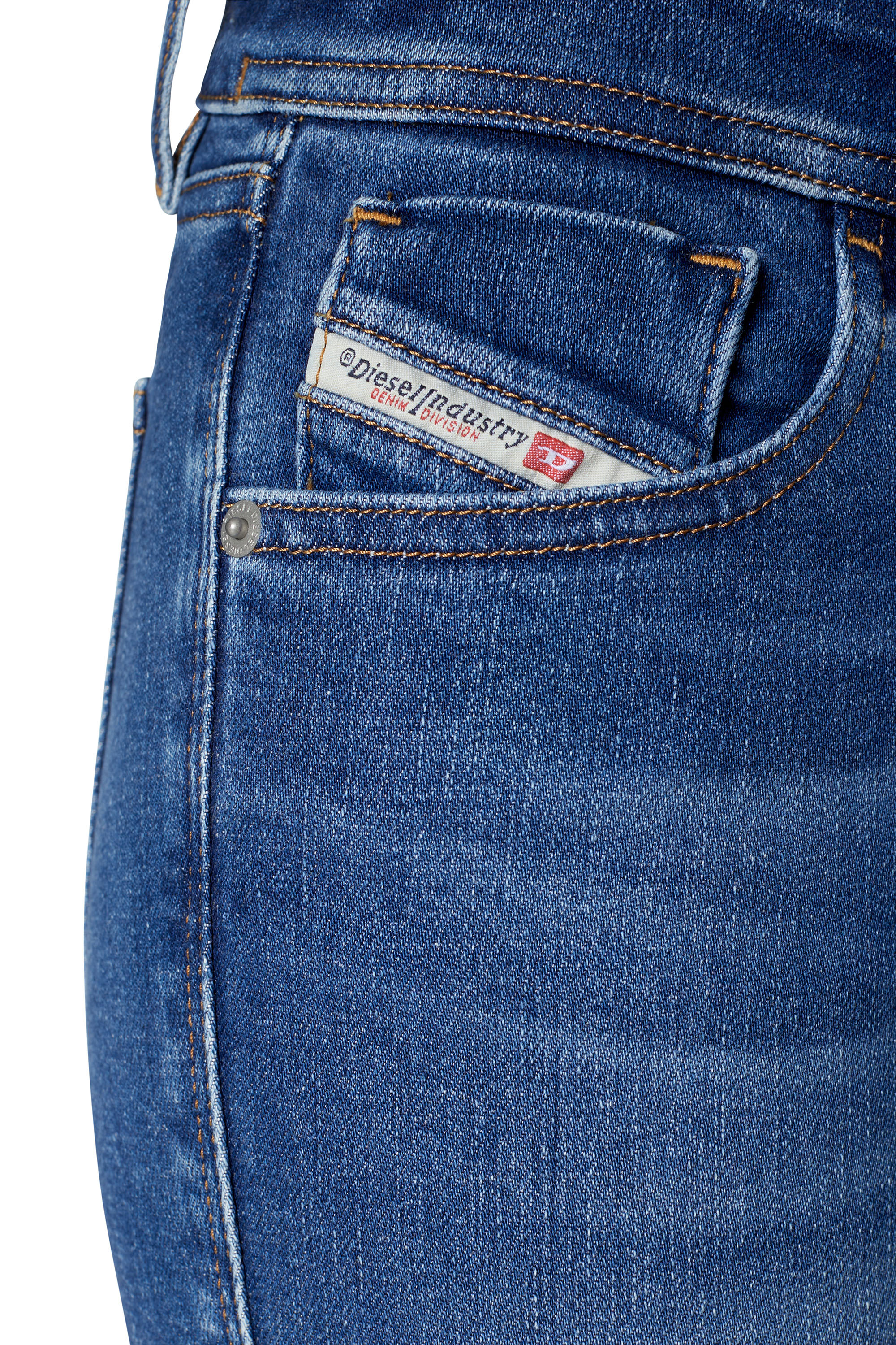 Diesel - 2018 SLANDY-LOW 09C21 Super skinny Jeans, Blu Scuro - Image 3