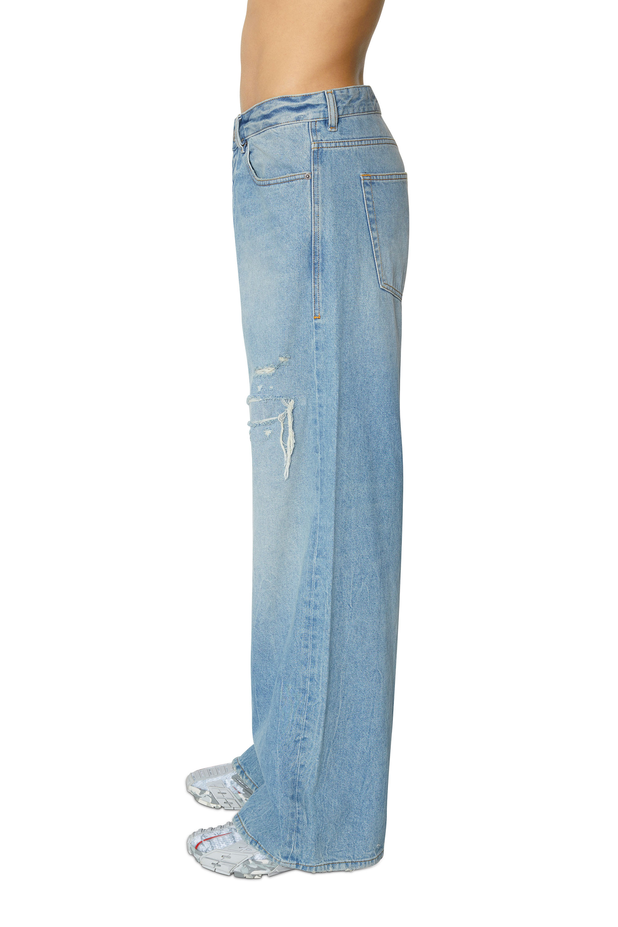 Diesel - D-Rise 09E25 Straight Jeans, Blu Chiaro - Image 5