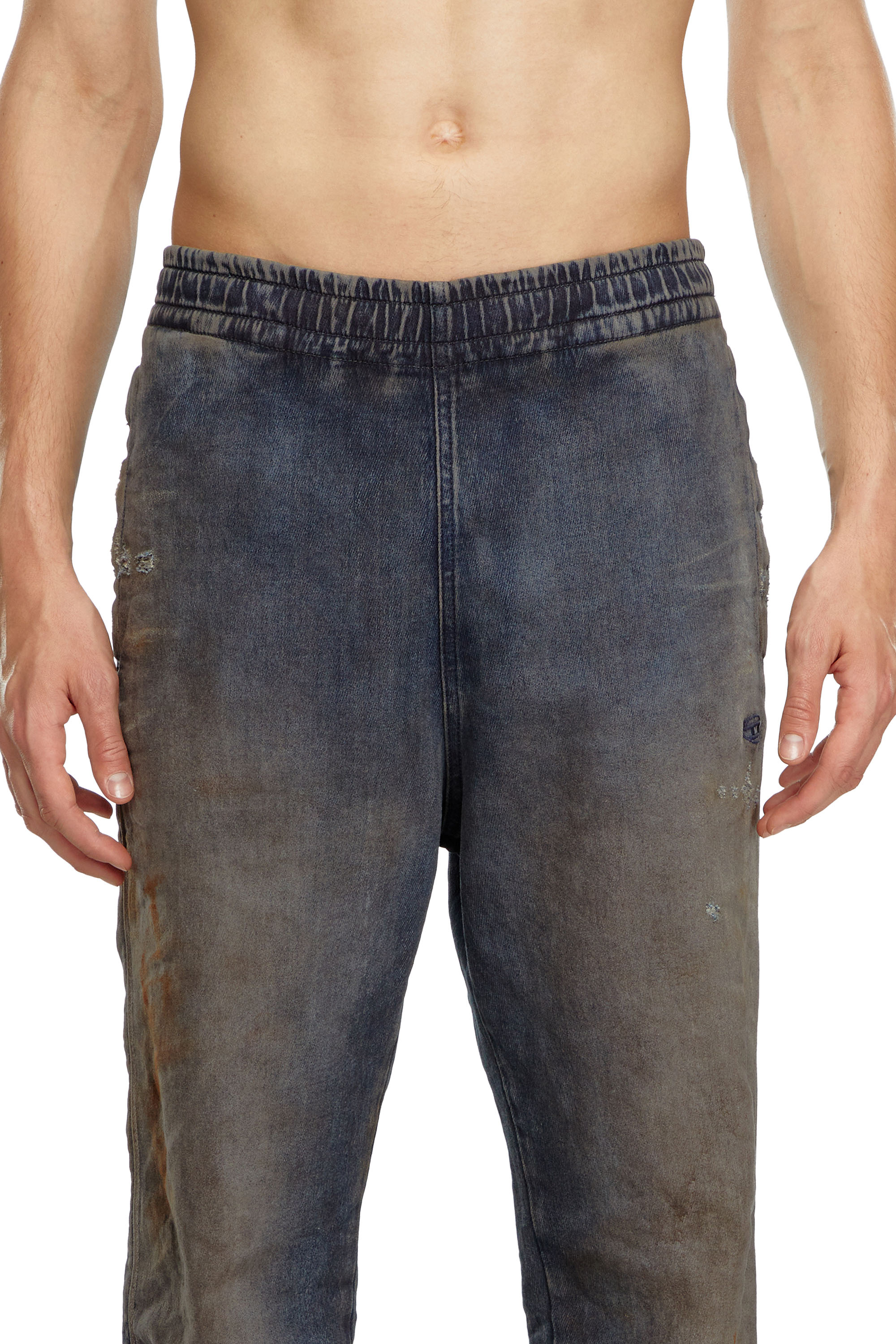 Diesel - Tapered D-Lab Track Denim 068LV Uomo, Blu Scuro - Image 4