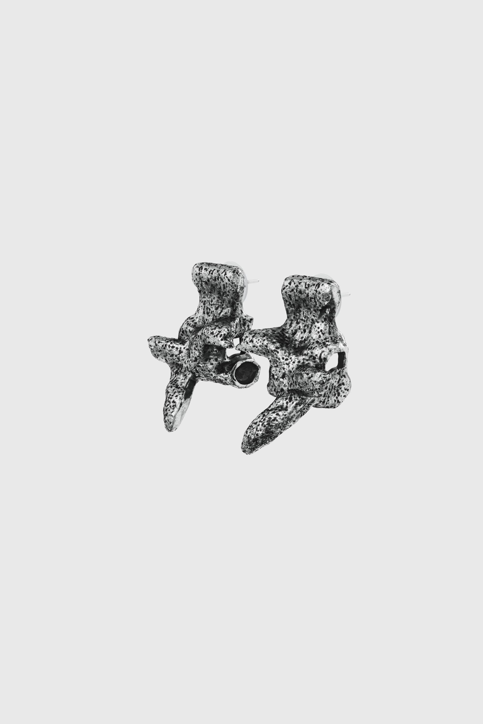 Diesel - DX1710040 JEWELLERY, Orecchini color argento con borchie Unisex in Grigio - 1