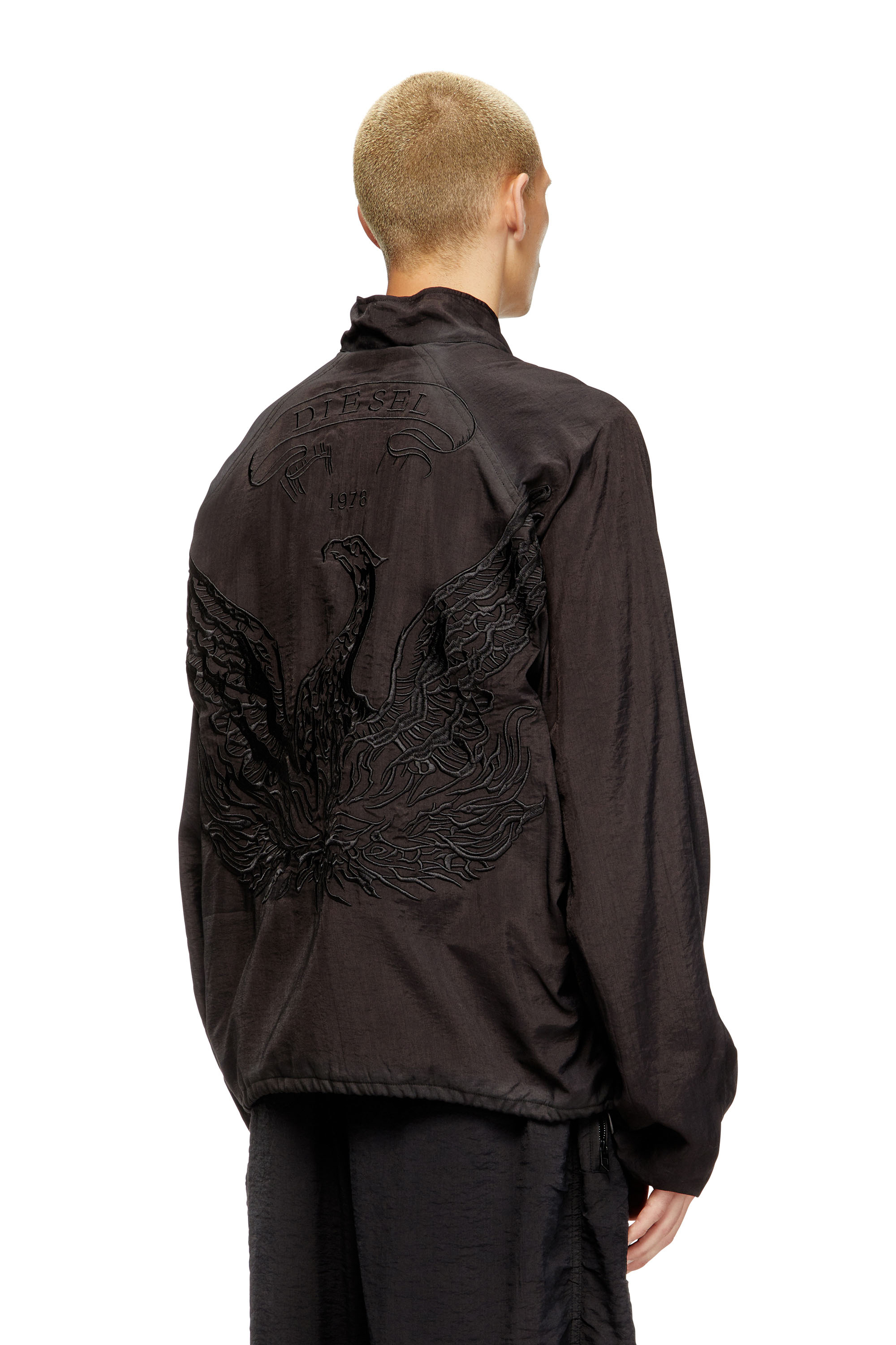 Diesel - J-HENRI-SOUVENIR, Giacca sportiva con ricami souvenir Uomo in Grigio - 3