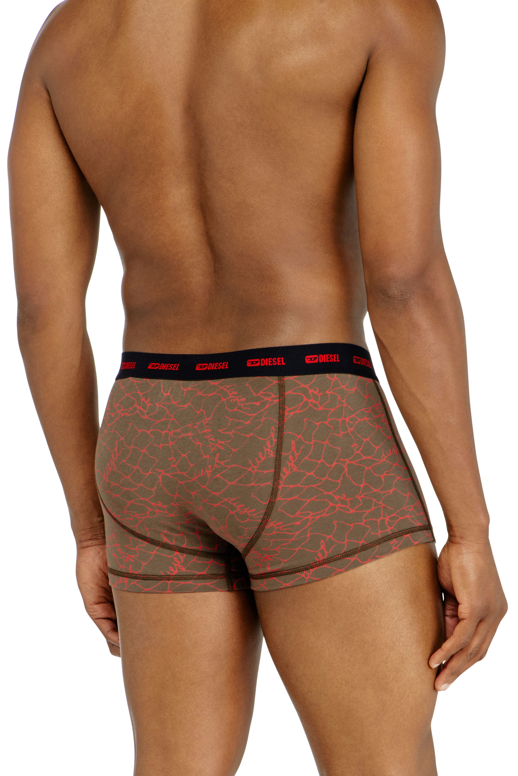 Diesel - DAMIEN-UTLT-3PACK, Set da tre boxer stretch con motivo grafico Uomo in Multicolor - 3