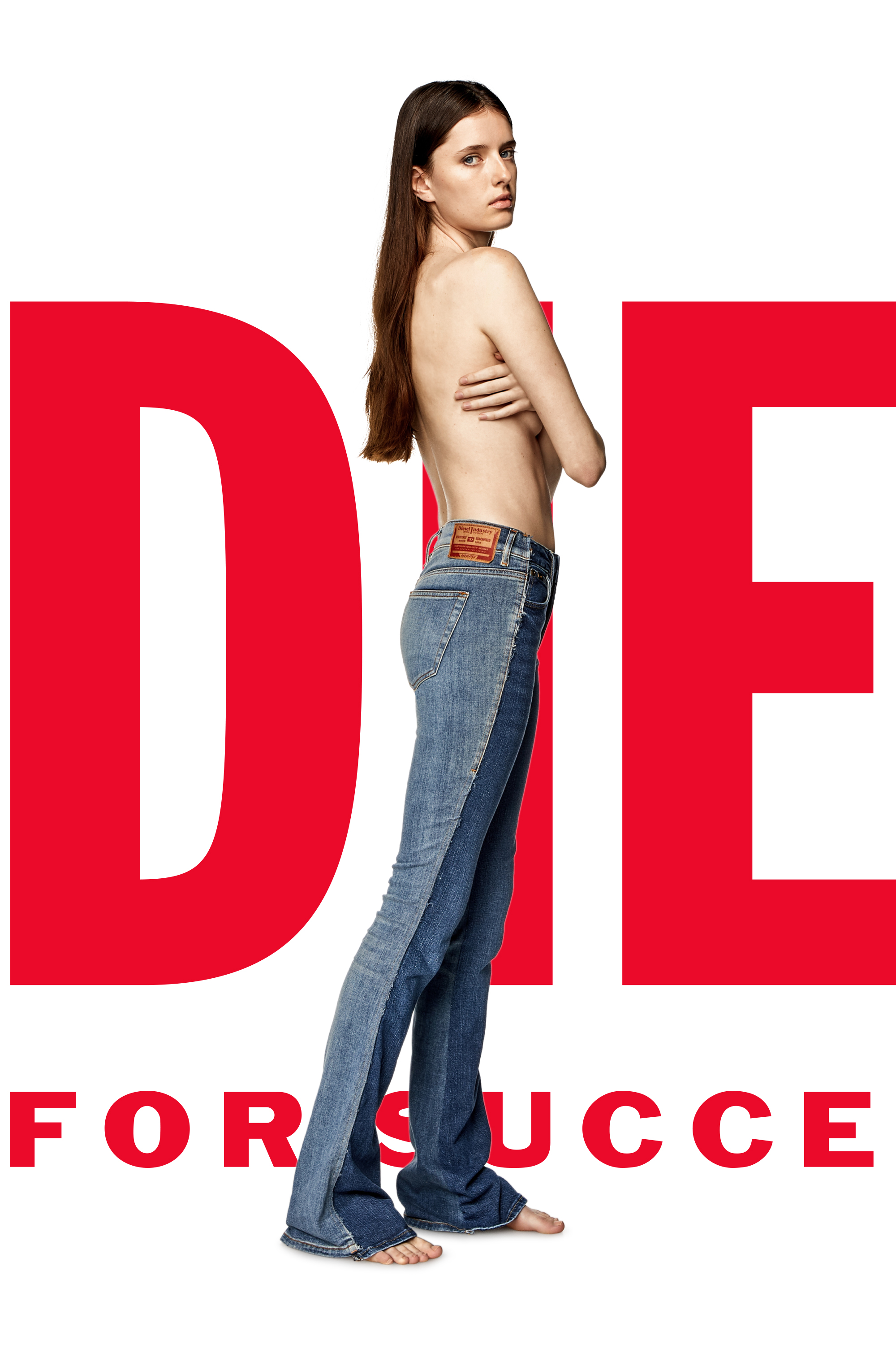 Diesel - Bootcut Jeans Dieseloves 02 09K46 Donna, Blu medio - Image 3