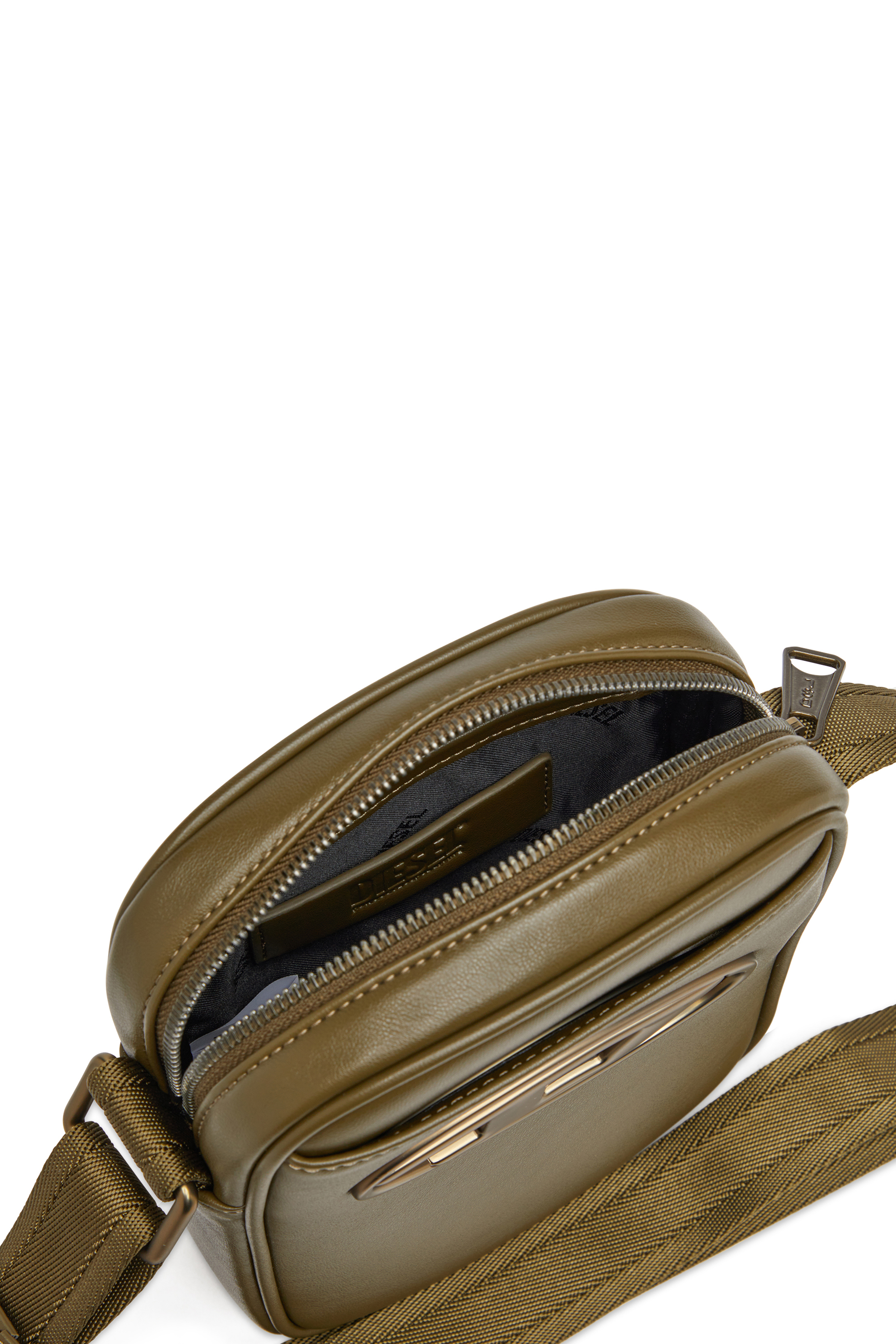 Diesel - HOLI-D CROSSBODY, Holi-D-Crossbody in PU e neoprene Uomo in Verde - 3