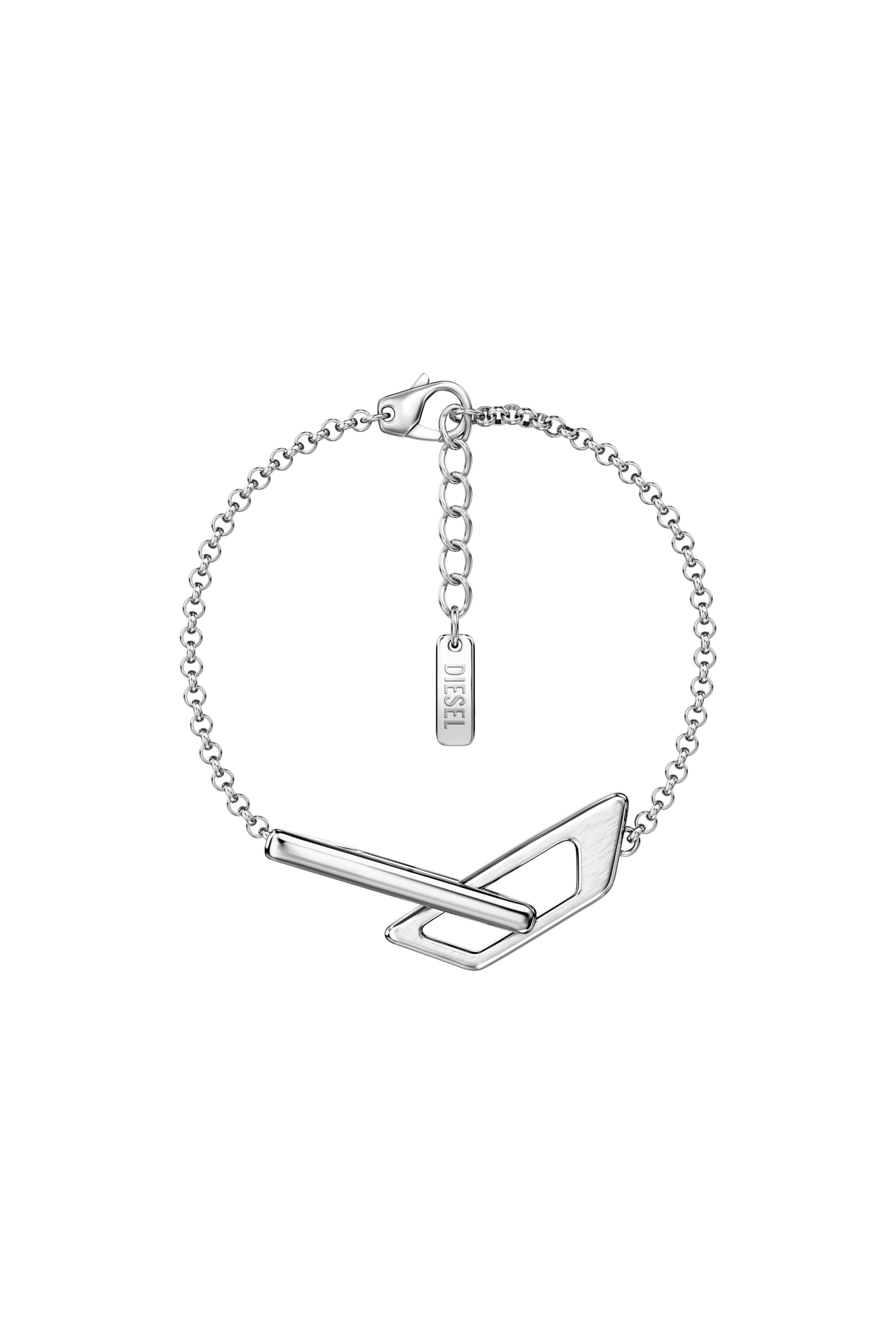 Diesel - DX1726040, Bracciale a catena in acciaio inox Unisex in Argento - 1