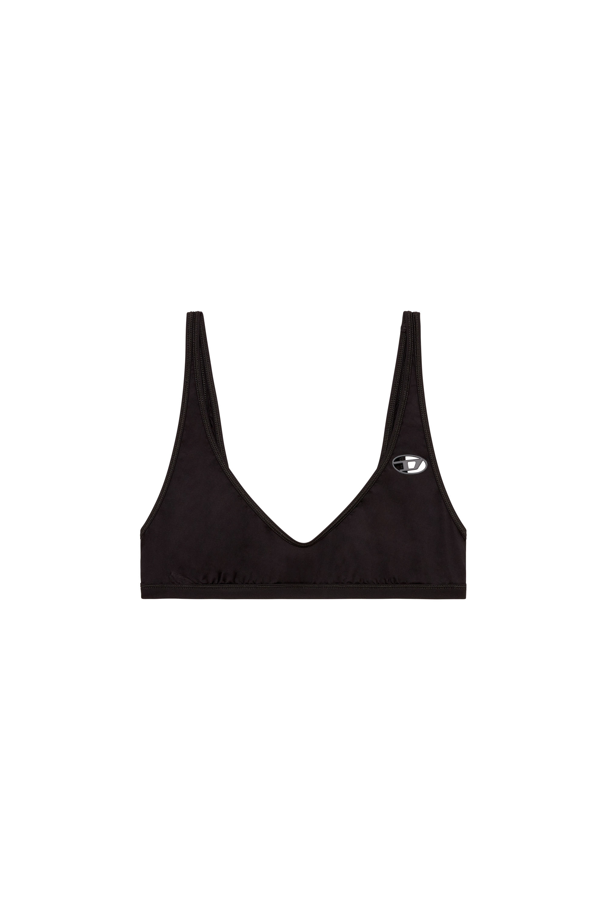 Diesel - TANIA-UTLT, Bralette con cut-out Oval D Donna in Nero - 2