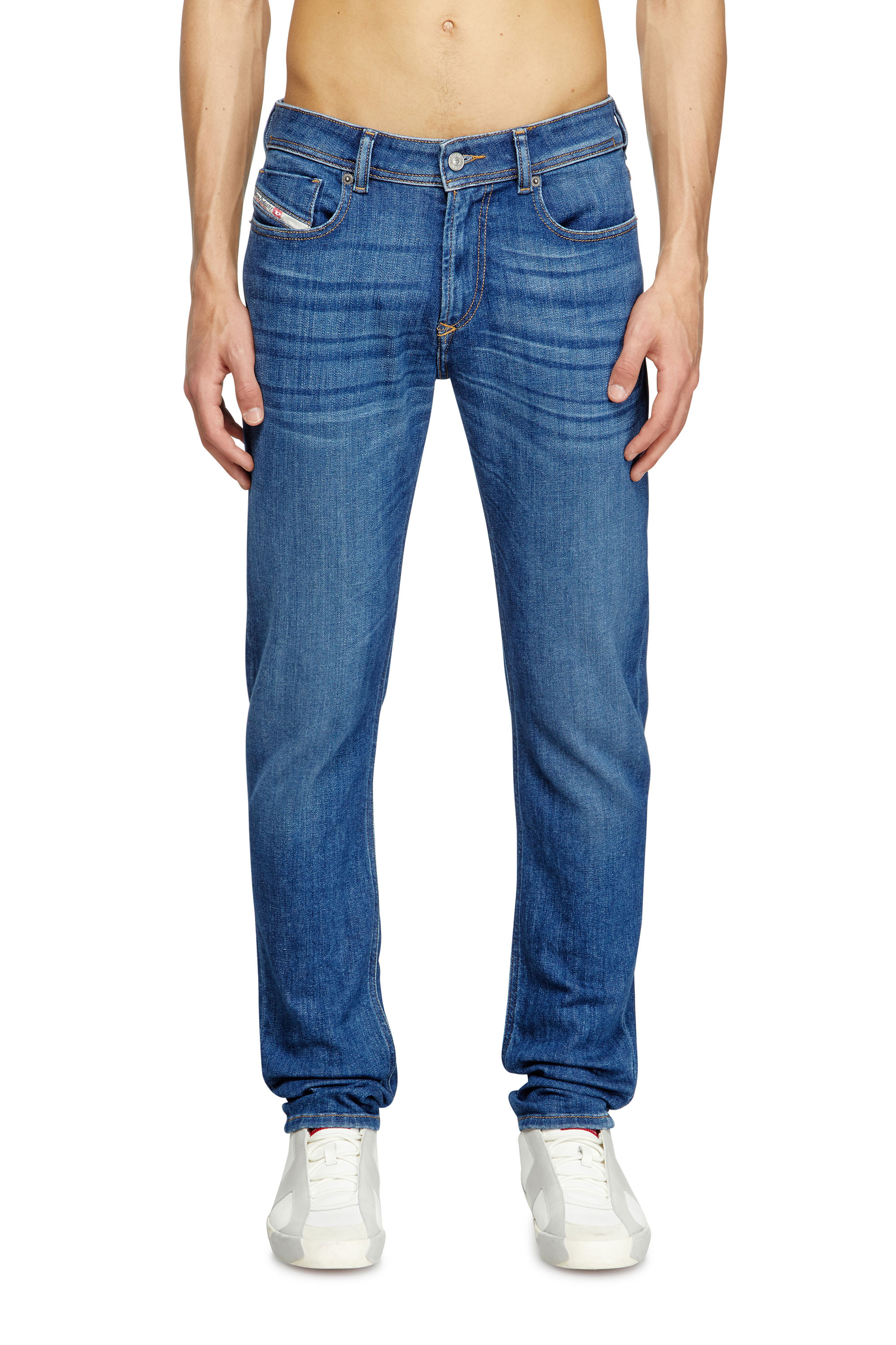 Diesel - Skinny Jeans 1979 Sleenker 09M73 Uomo, Blu medio - Image 3