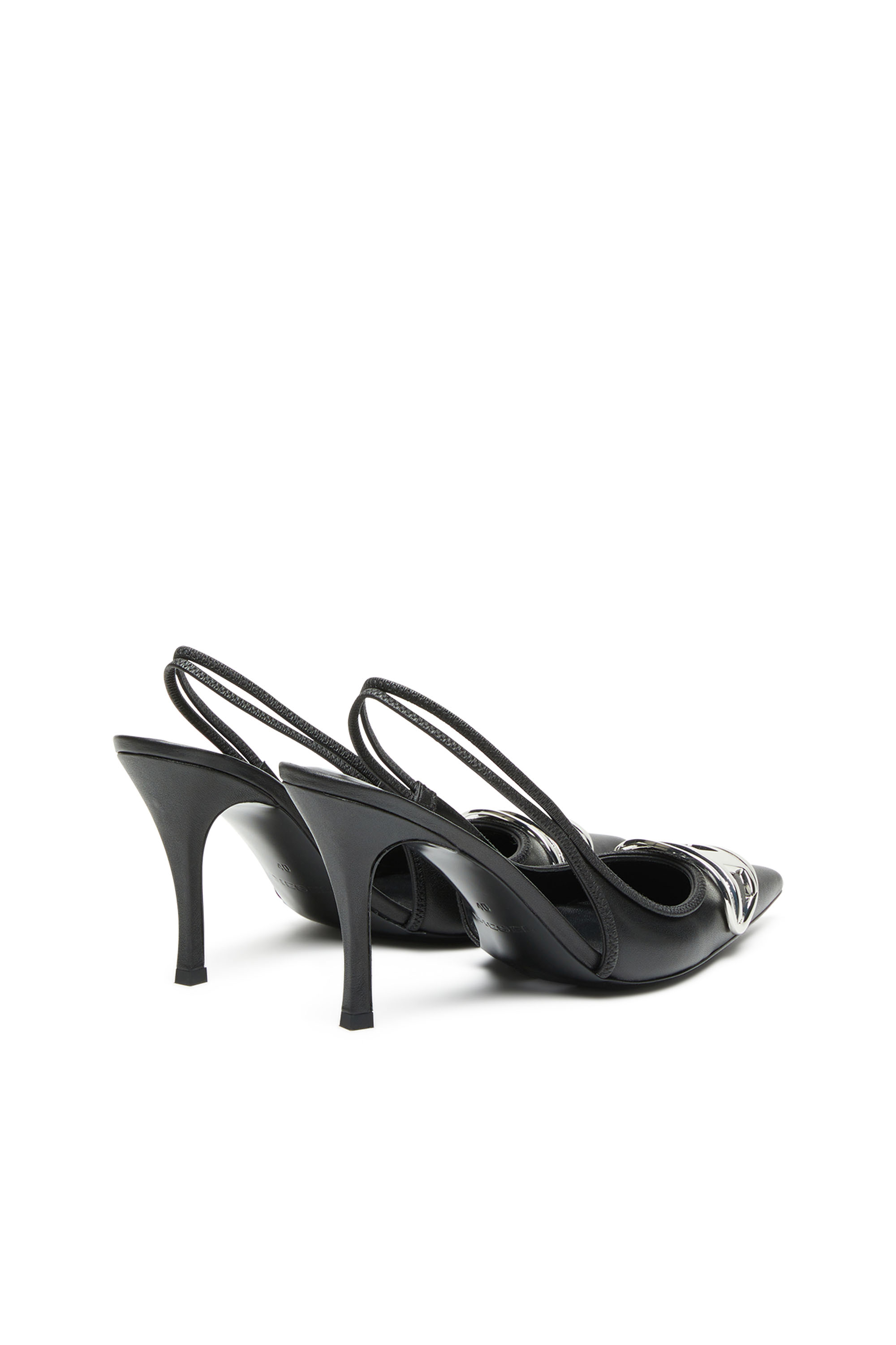 D-VENUS SB, Nero Diesel - D-VENUS SB, D-Venus-Décolleté slingback in nappa Donna in Nero - 3