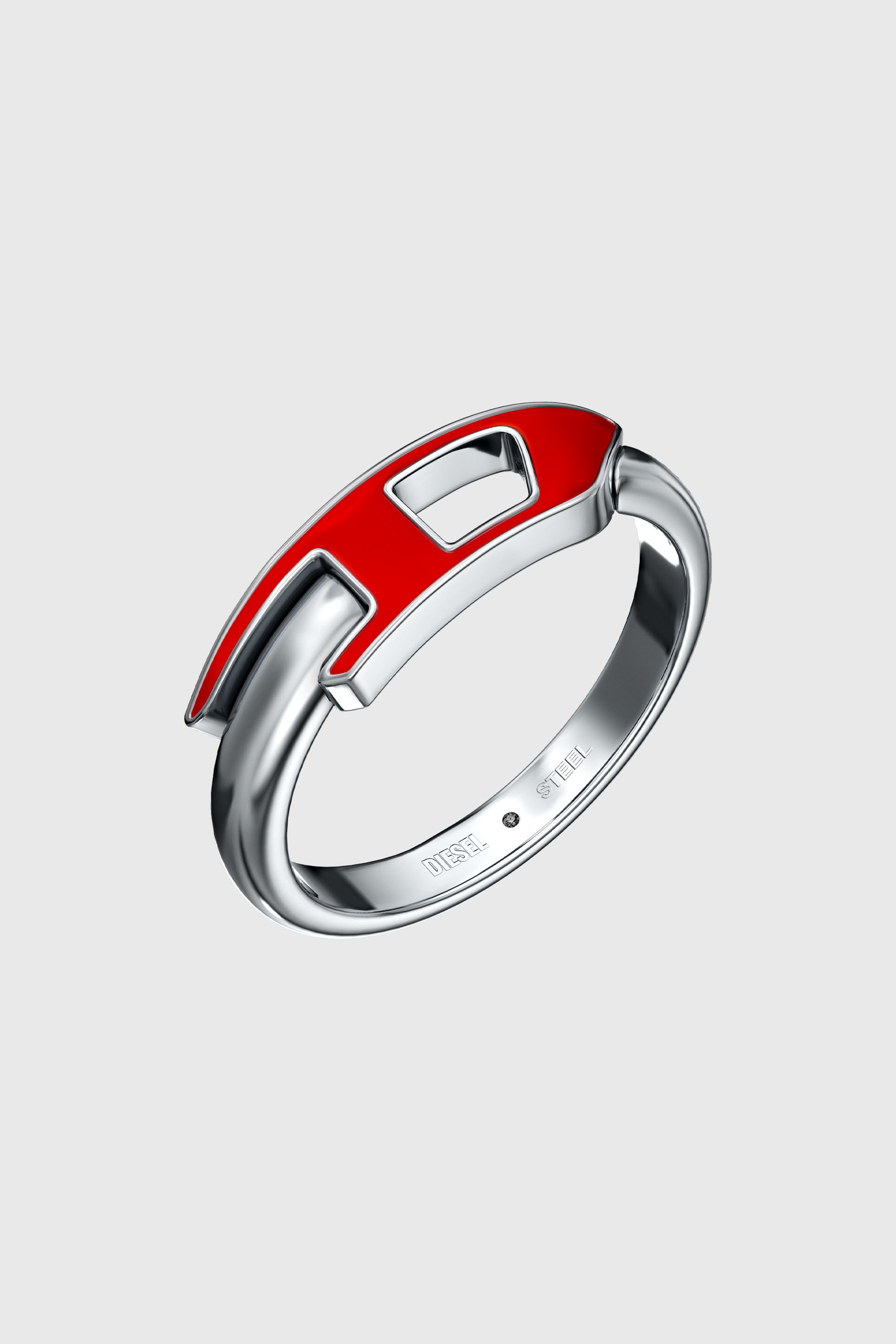 Diesel - DX1688040 JEWELLERY, Anello a fascia in acciaio inox Unisex in Argento - 1