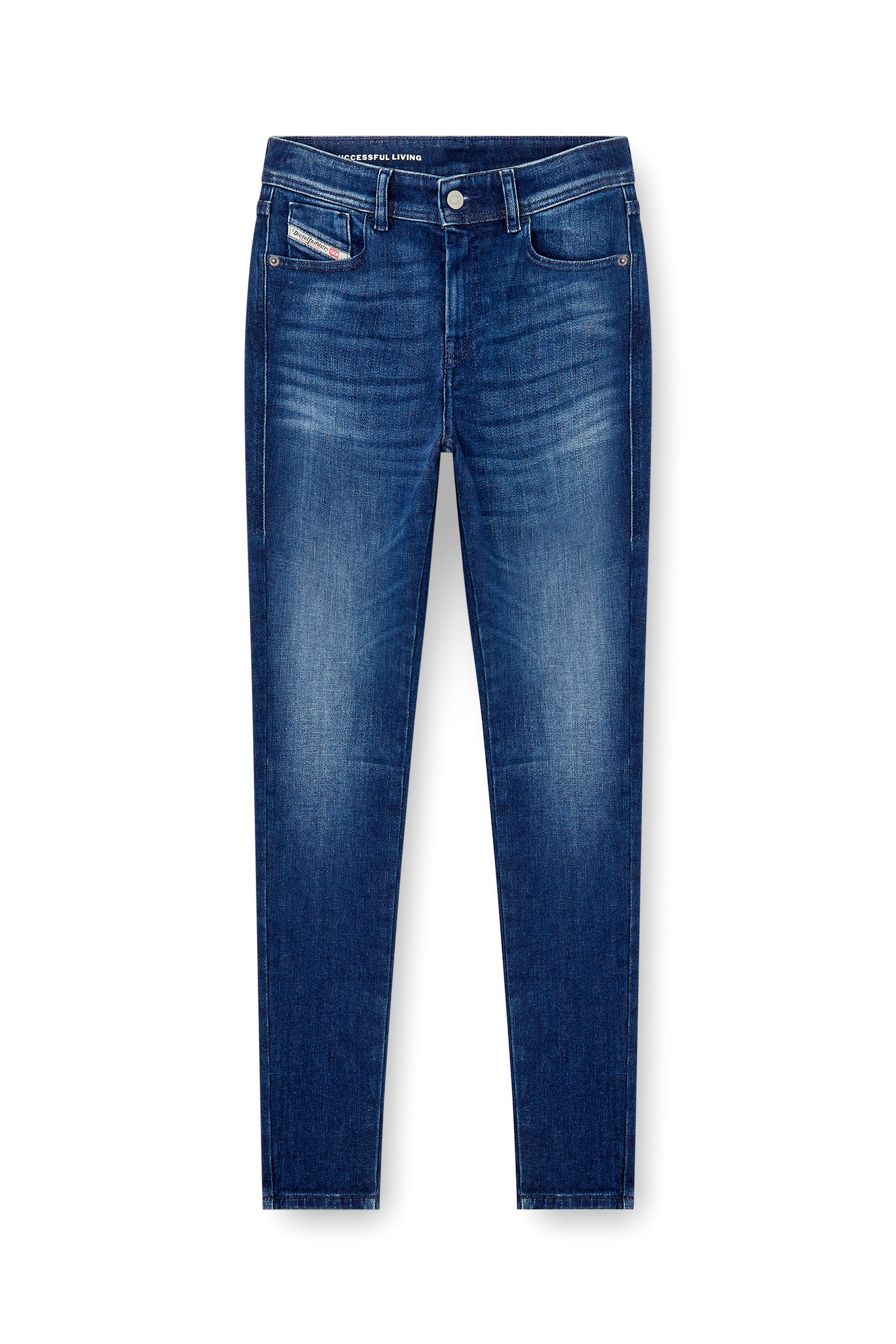 Diesel - Skinny Jeans 2017 Slandy 09N12 Donna, Blu Scuro - Image 3