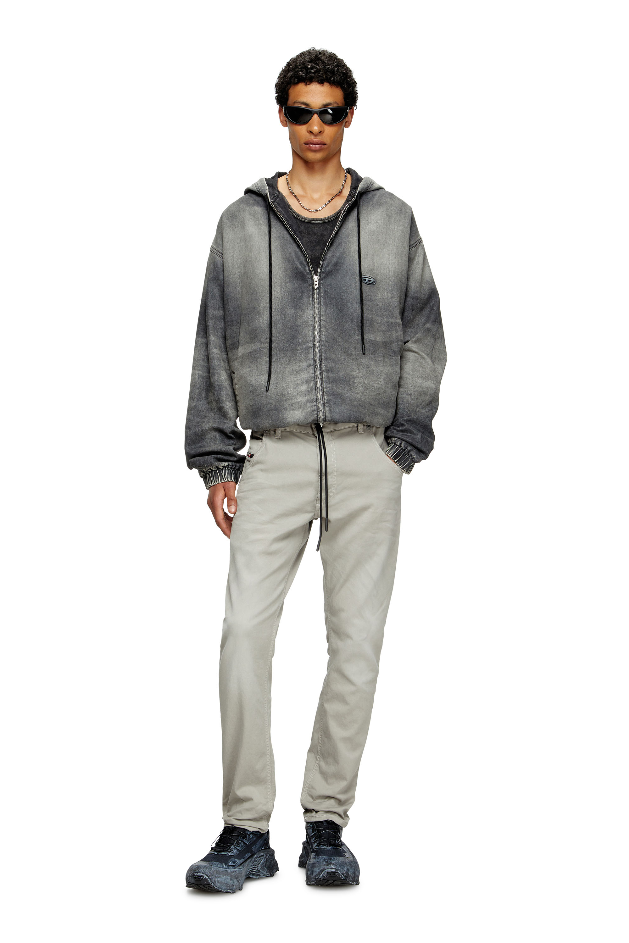 Regular 2032 D-Krooley Joggjeans® 0670M, Grigio Chiaro Diesel - Regular 2032 D-Krooley Joggjeans® 0670M Uomo, Grigio Chiaro - Image 1