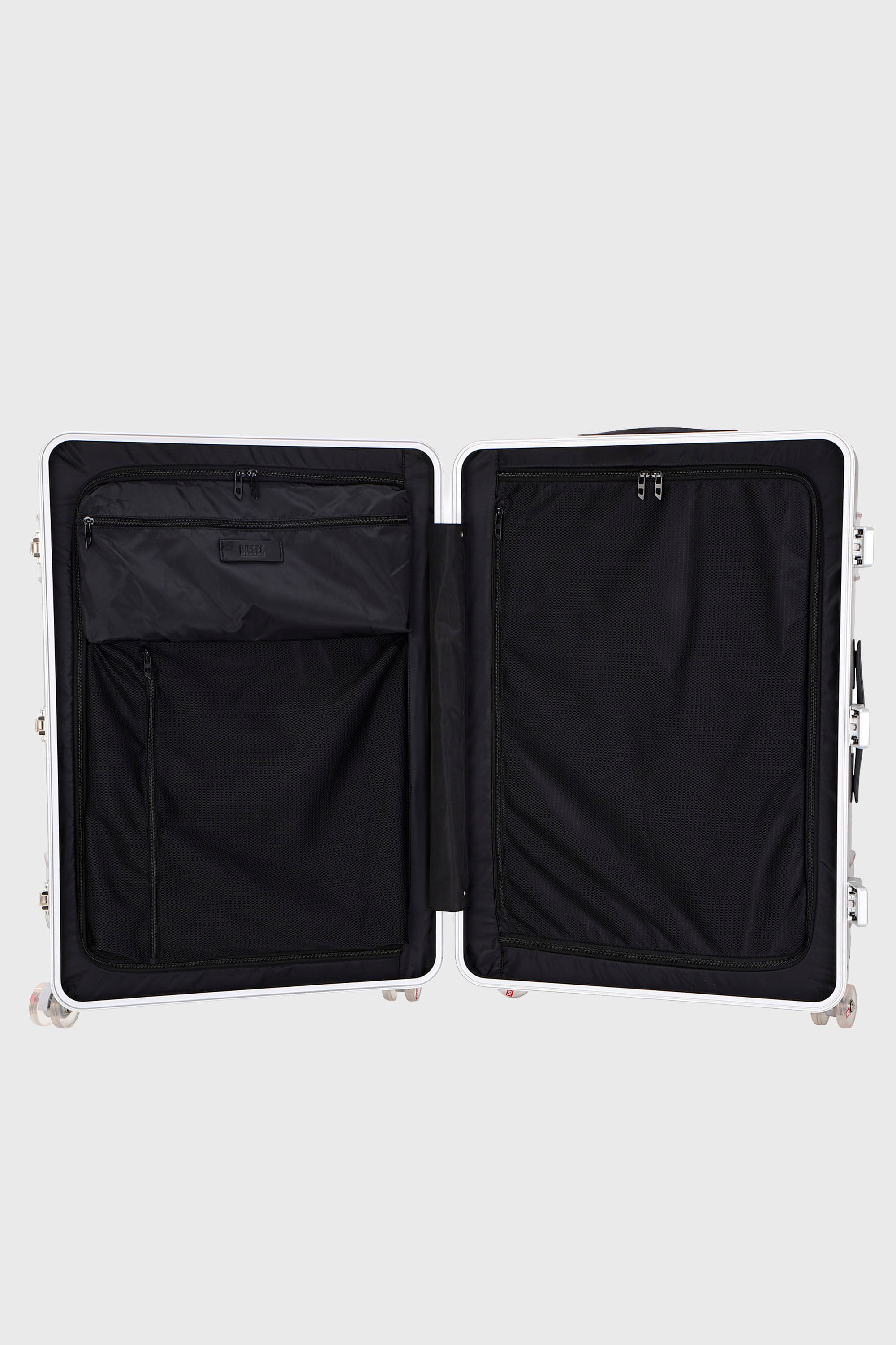 Diesel - DIESEL PC STRONG IMAGE TROLLEY- DSL003, Valigia resistente taglia L Unisex in Argento - 3